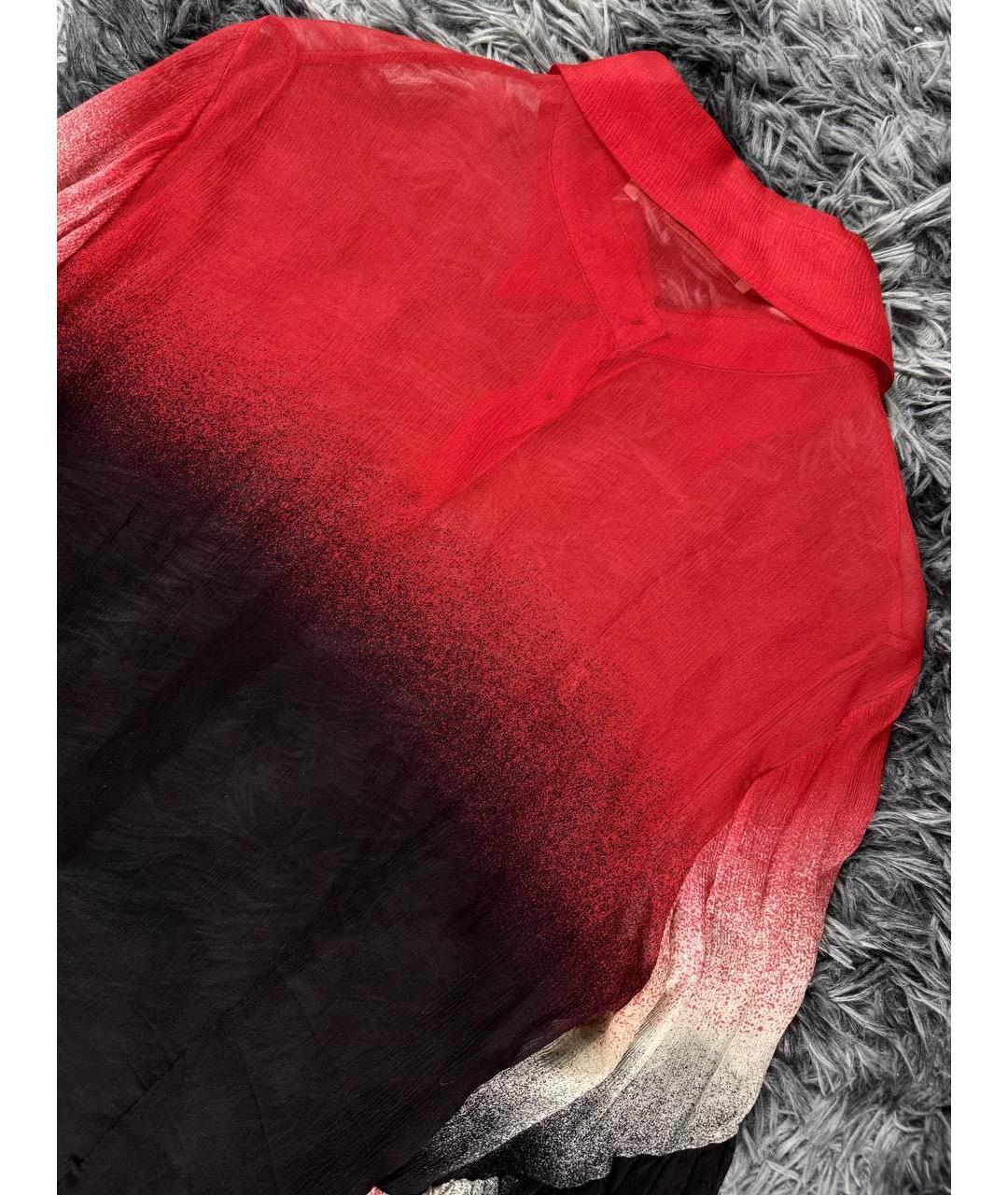 CAVALLI CLASS Красная хлопковая кэжуал рубашка, фото 3