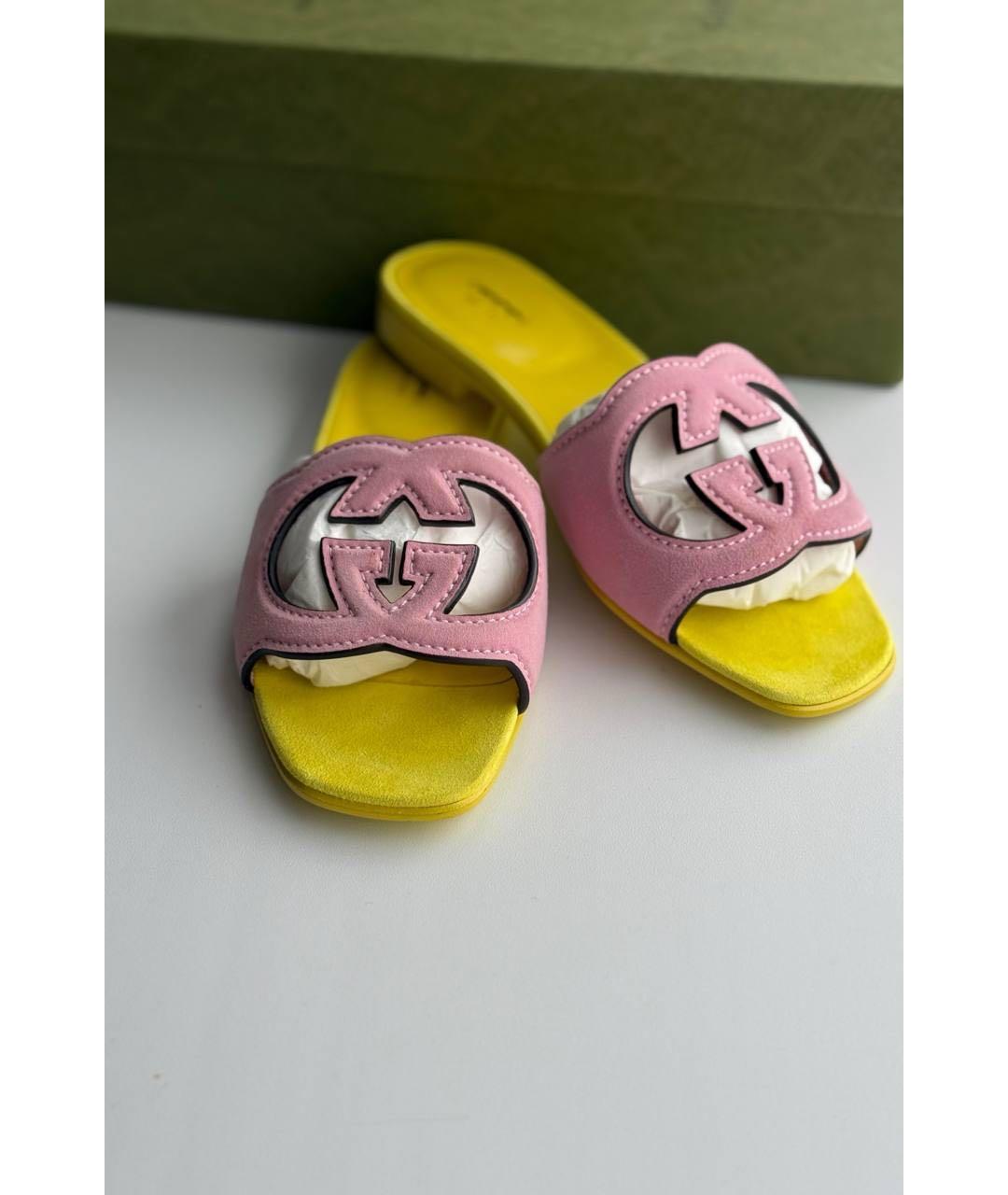 GUCCI Кожаные шлепанцы, фото 2