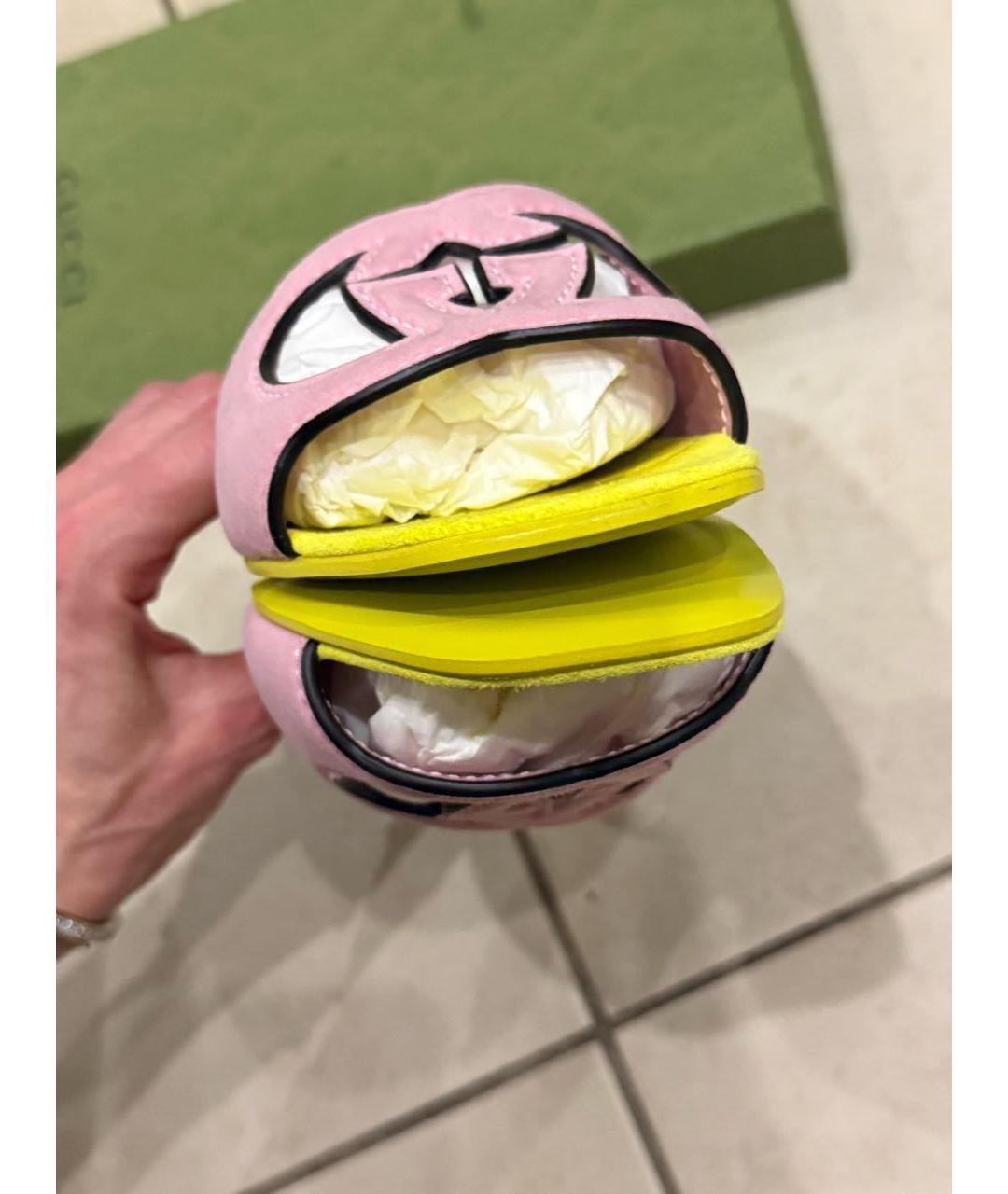 GUCCI Кожаные шлепанцы, фото 6