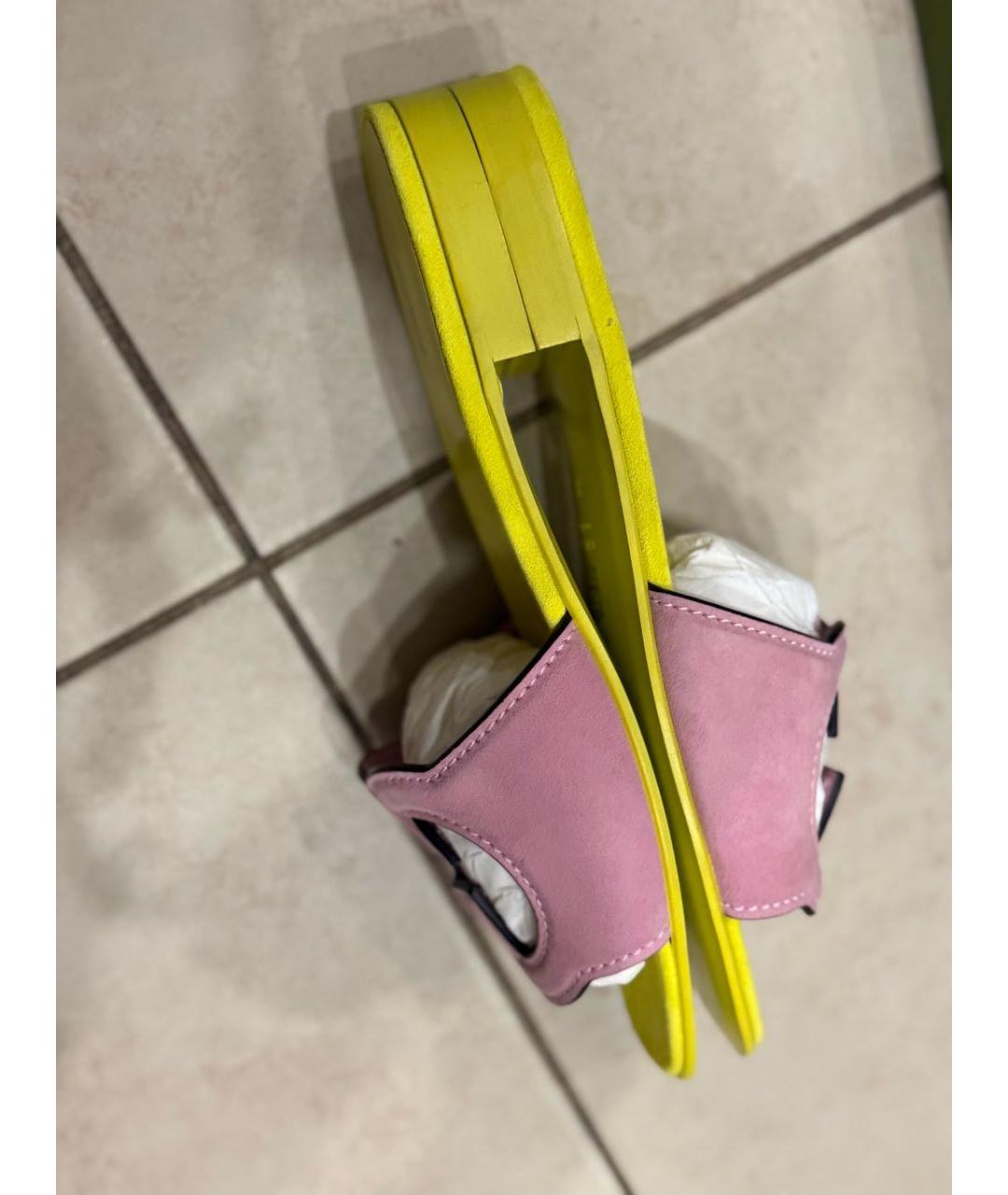 GUCCI Кожаные шлепанцы, фото 9