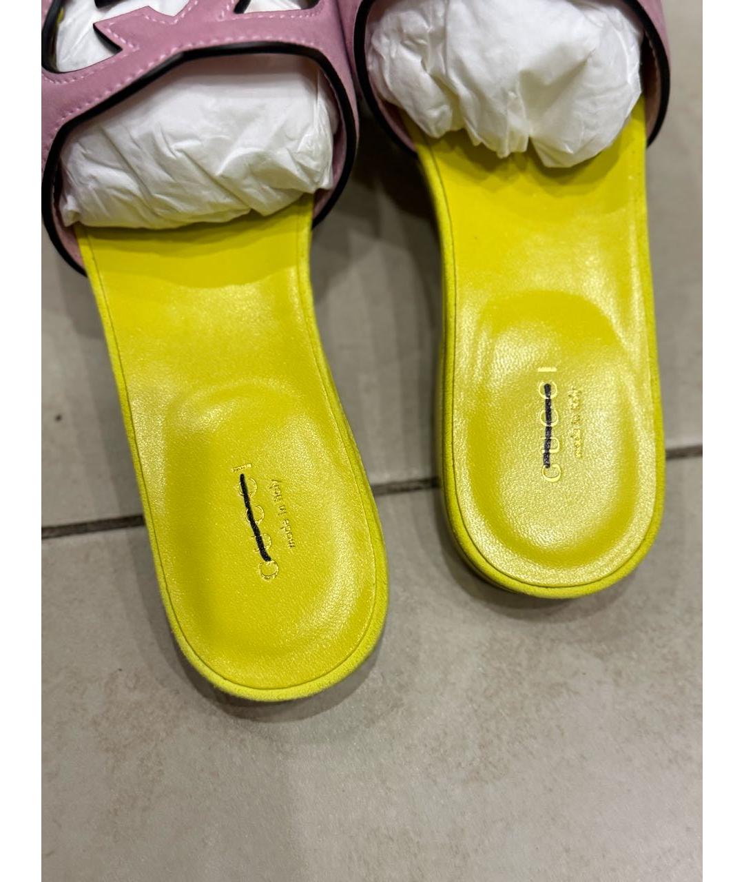 GUCCI Кожаные шлепанцы, фото 7