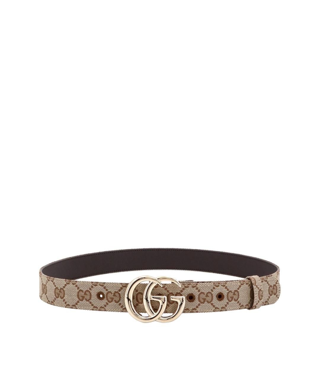 GUCCI Бежевый кожаный ремень, фото 4