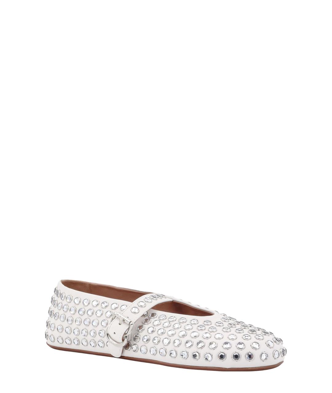 ALAIA Белые кожаные балетки, фото 2