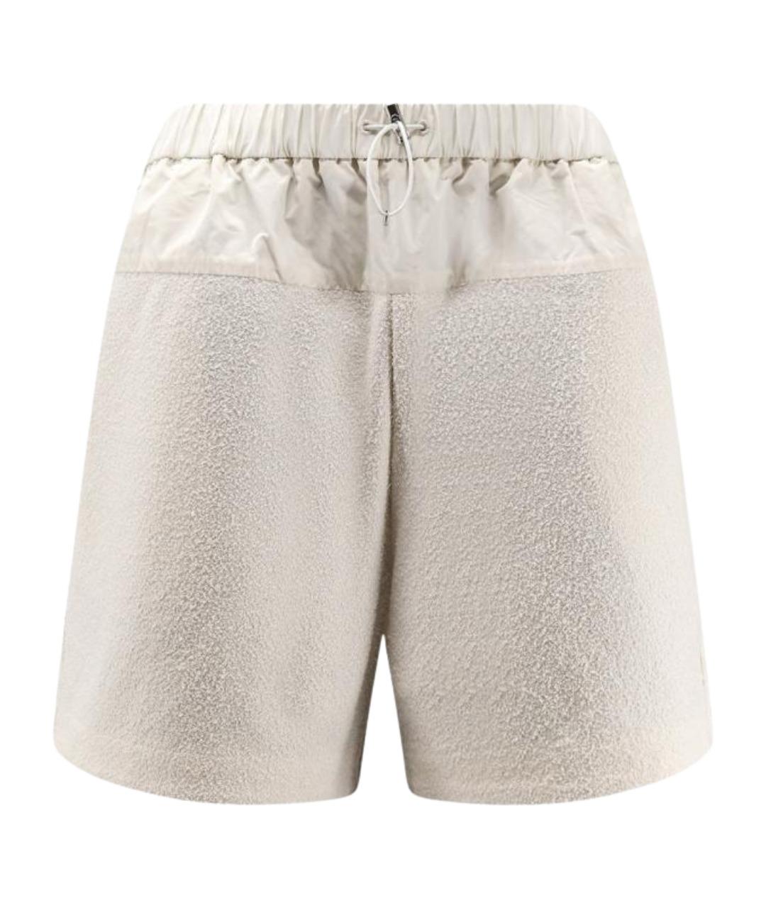 MONCLER Белые полиамидовые шорты, фото 1