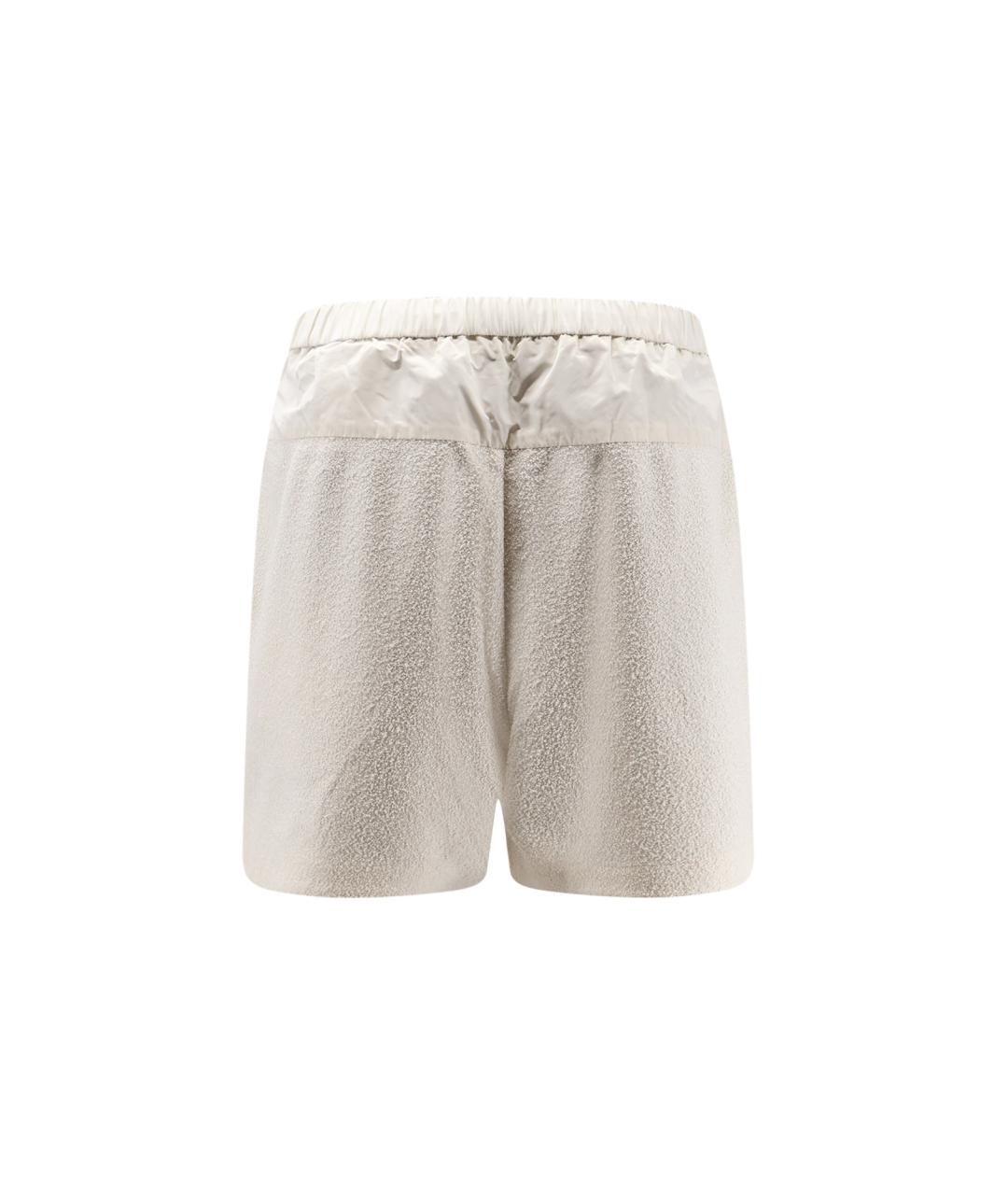 MONCLER Белые полиамидовые шорты, фото 2