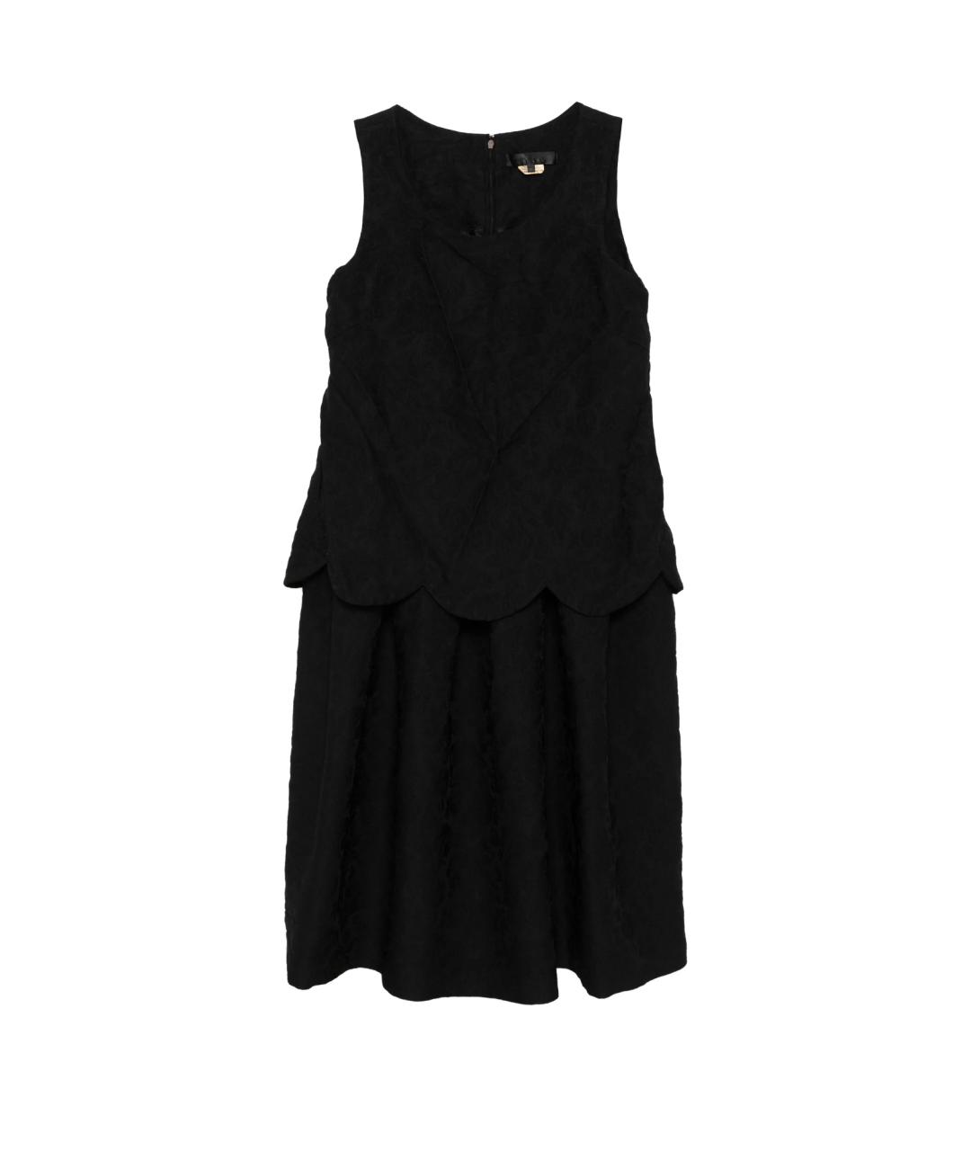 COMME DES GARÇONS PLAY Черное полиэстеровое повседневное платье, фото 4