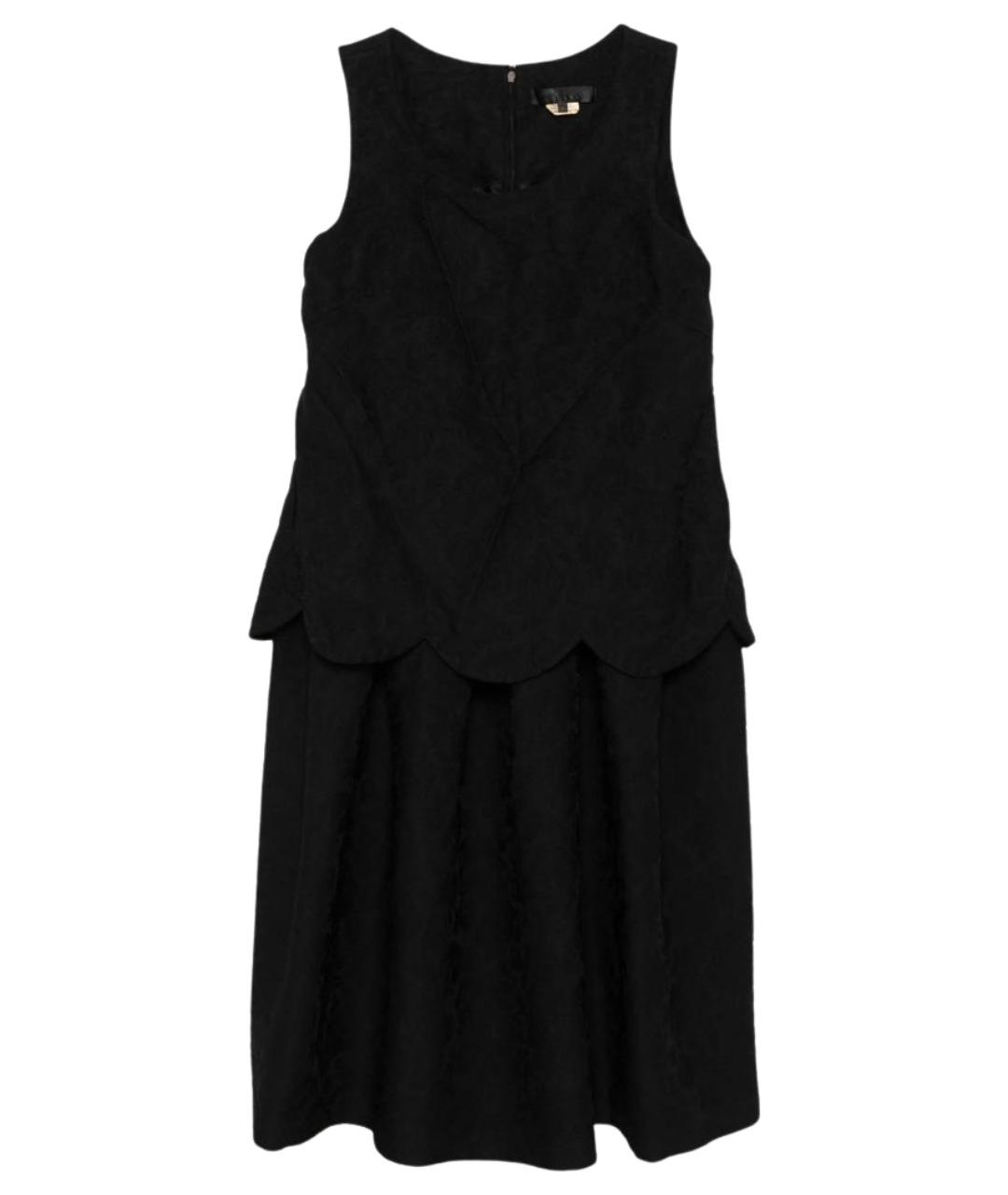 COMME DES GARÇONS PLAY Черное полиэстеровое повседневное платье, фото 1