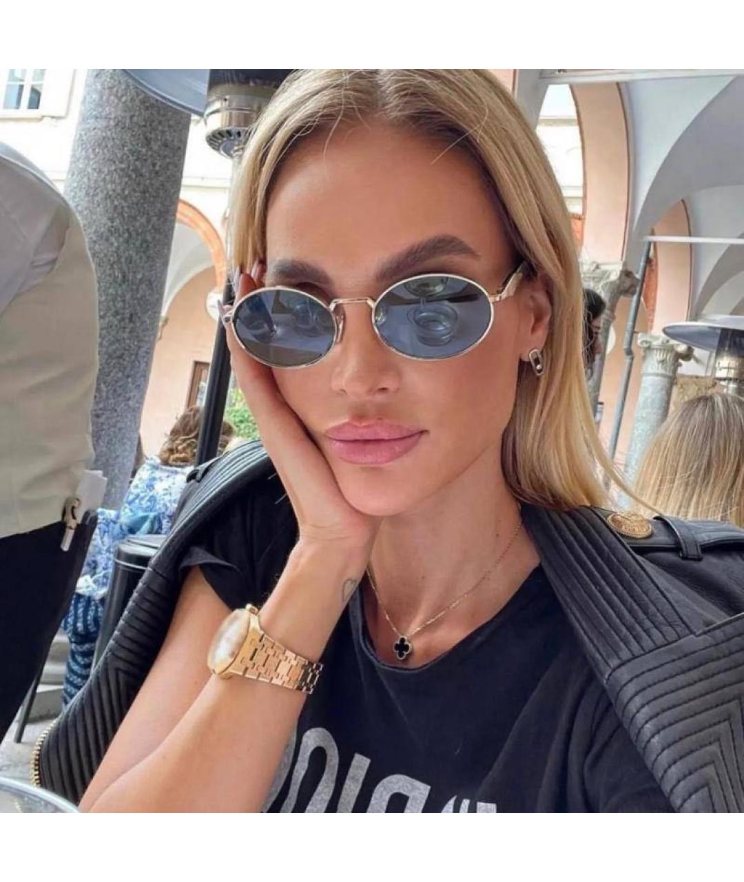 PRADA Черные металлические солнцезащитные очки, фото 5