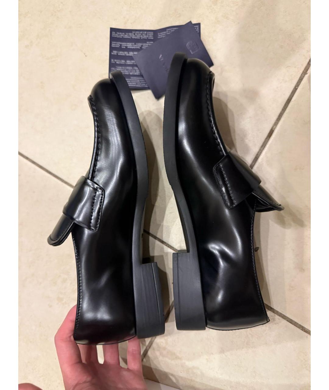 PRADA Черные кожаные лоферы, фото 4