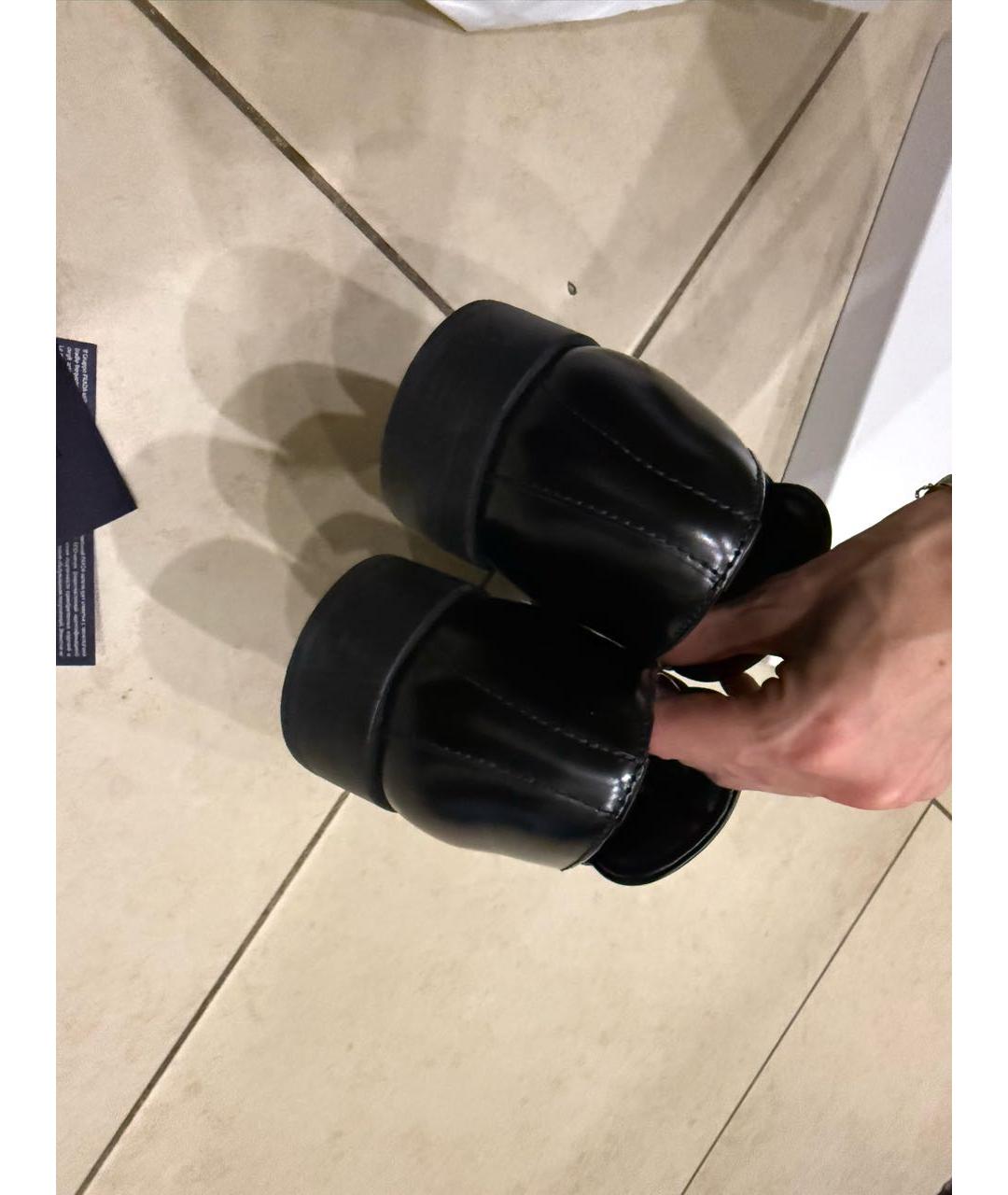 PRADA Черные кожаные лоферы, фото 6