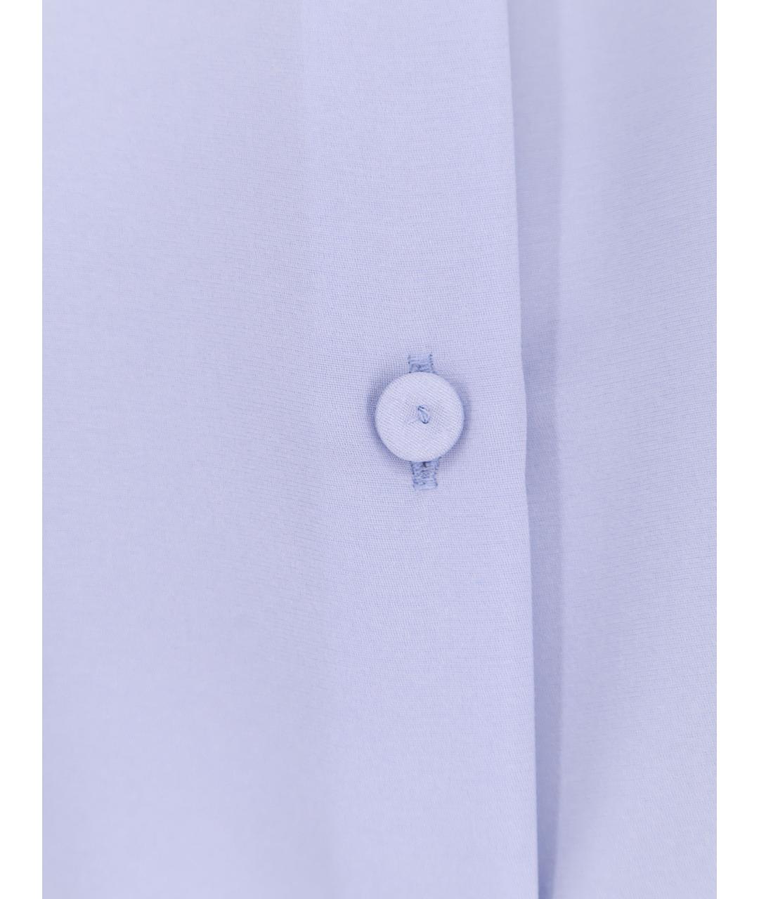 MAX MARA Голубая шелковая рубашка, фото 3