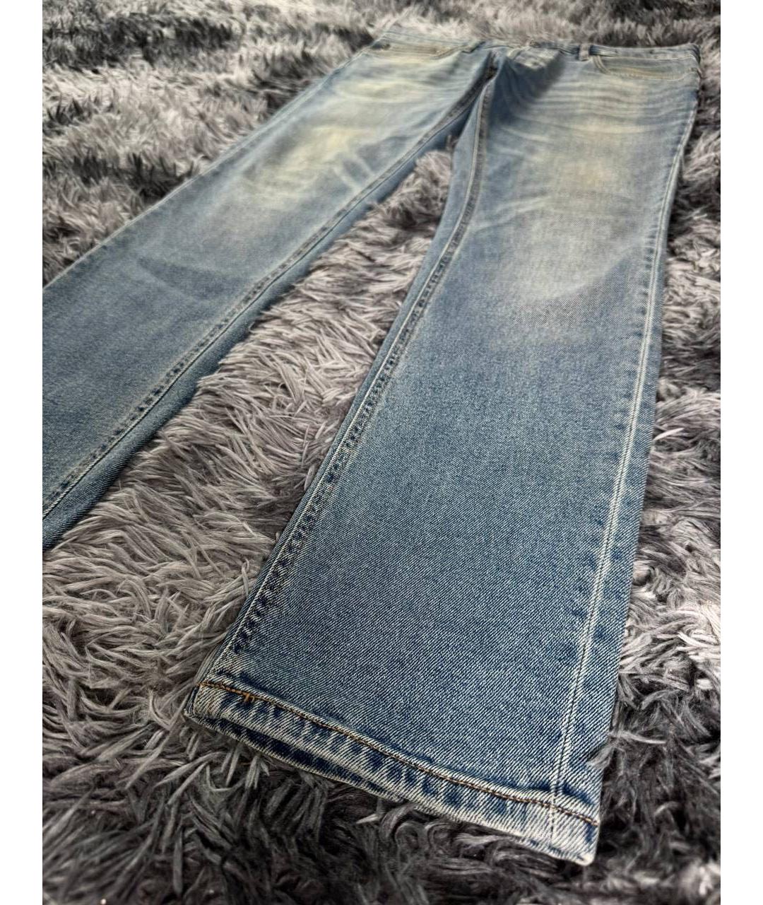 JUST CAVALLI Голубые хлопковые джинсы скинни, фото 4