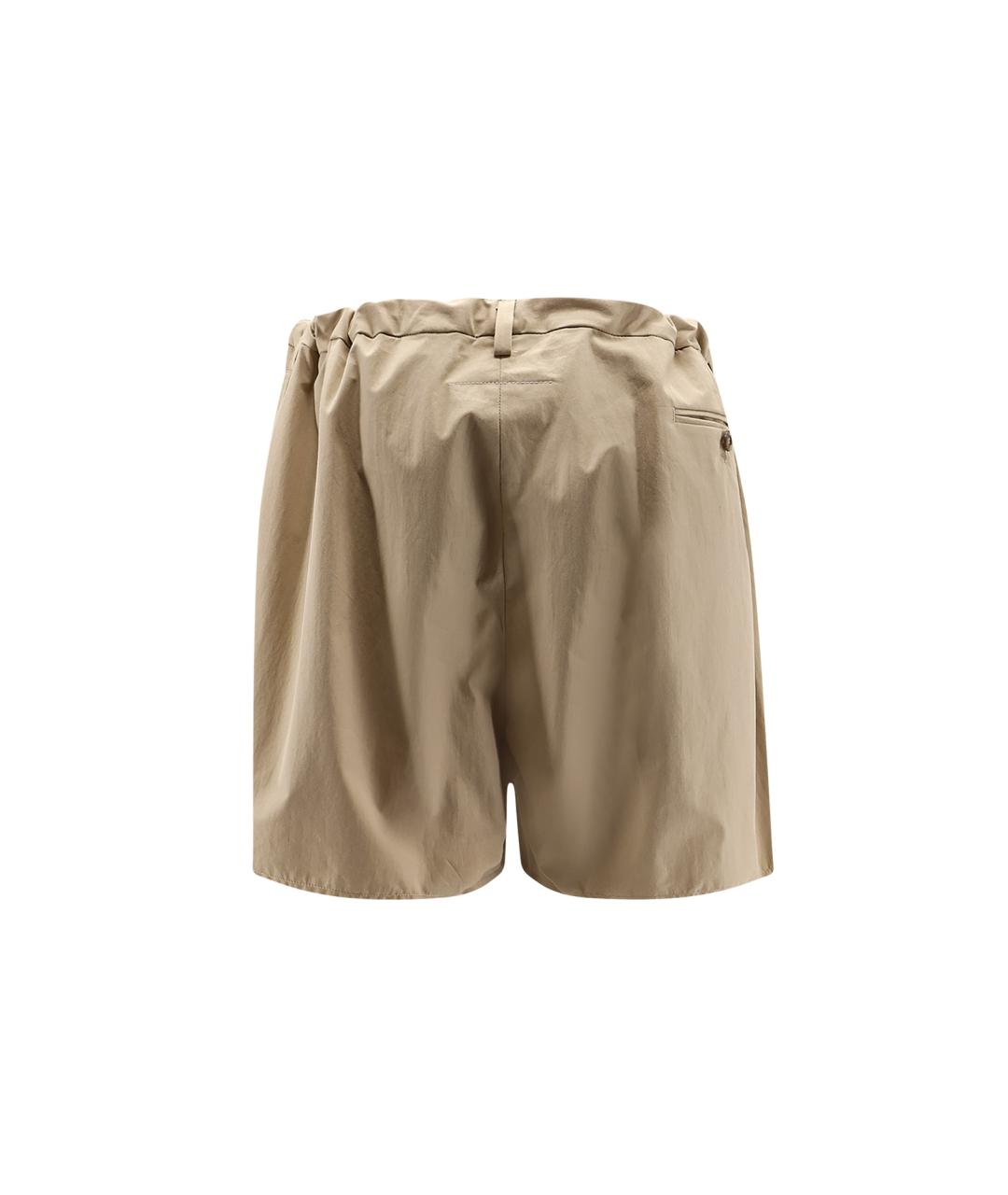 MM6 MAISON MARGIELA Бежевые хлопковые шорты, фото 2