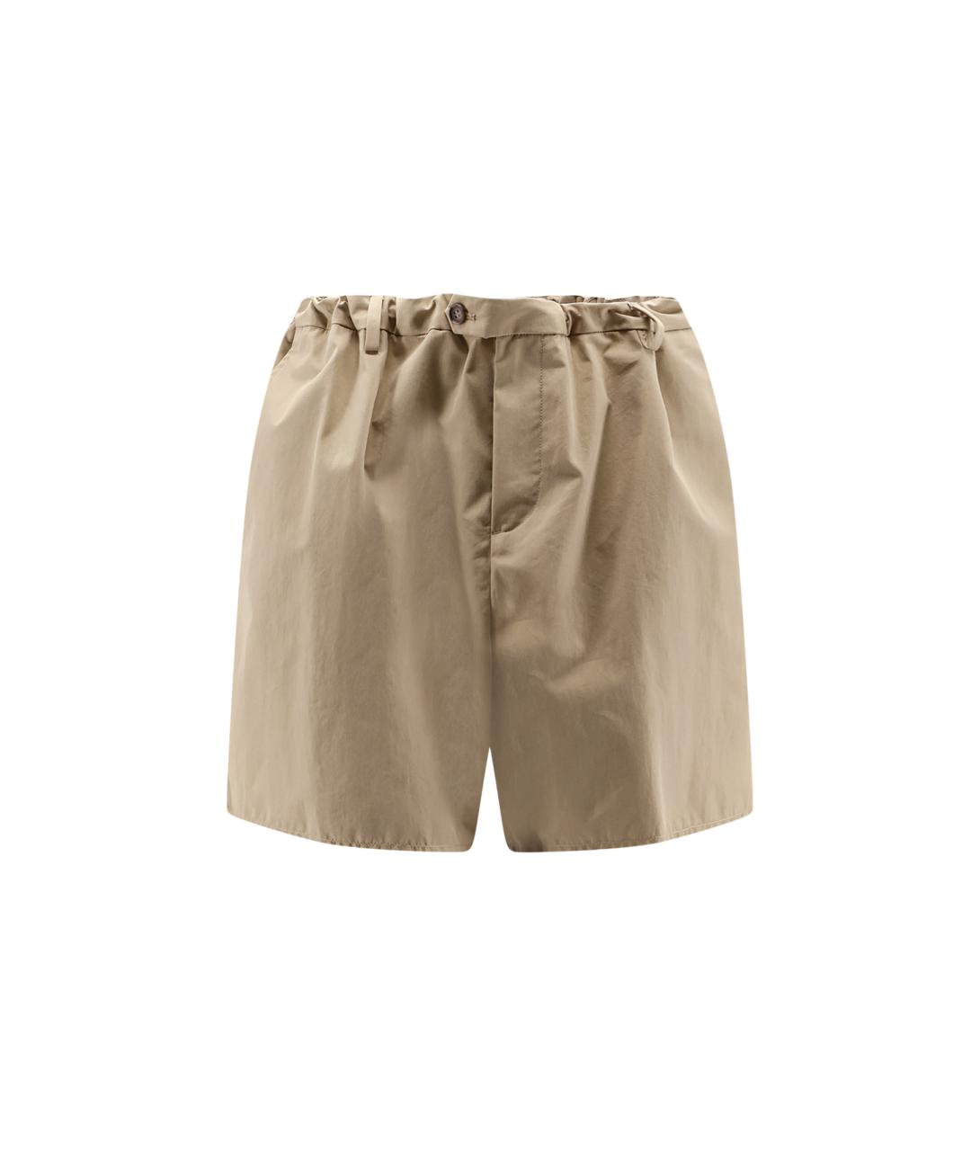 MM6 MAISON MARGIELA Бежевые хлопковые шорты, фото 4