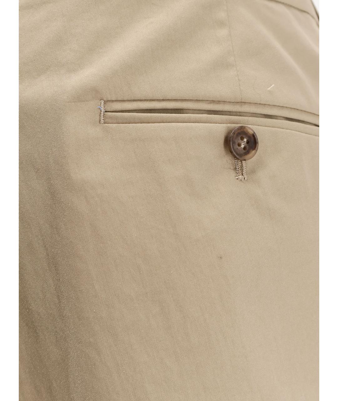 MM6 MAISON MARGIELA Бежевые хлопковые шорты, фото 3