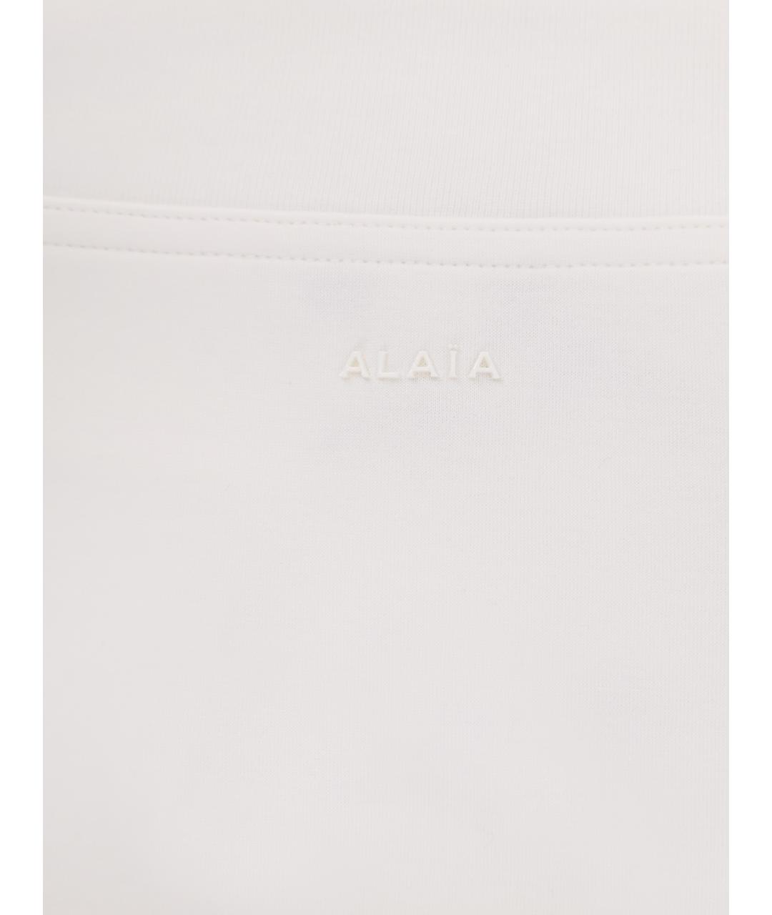 ALAIA Белая хлопковая футболка, фото 3