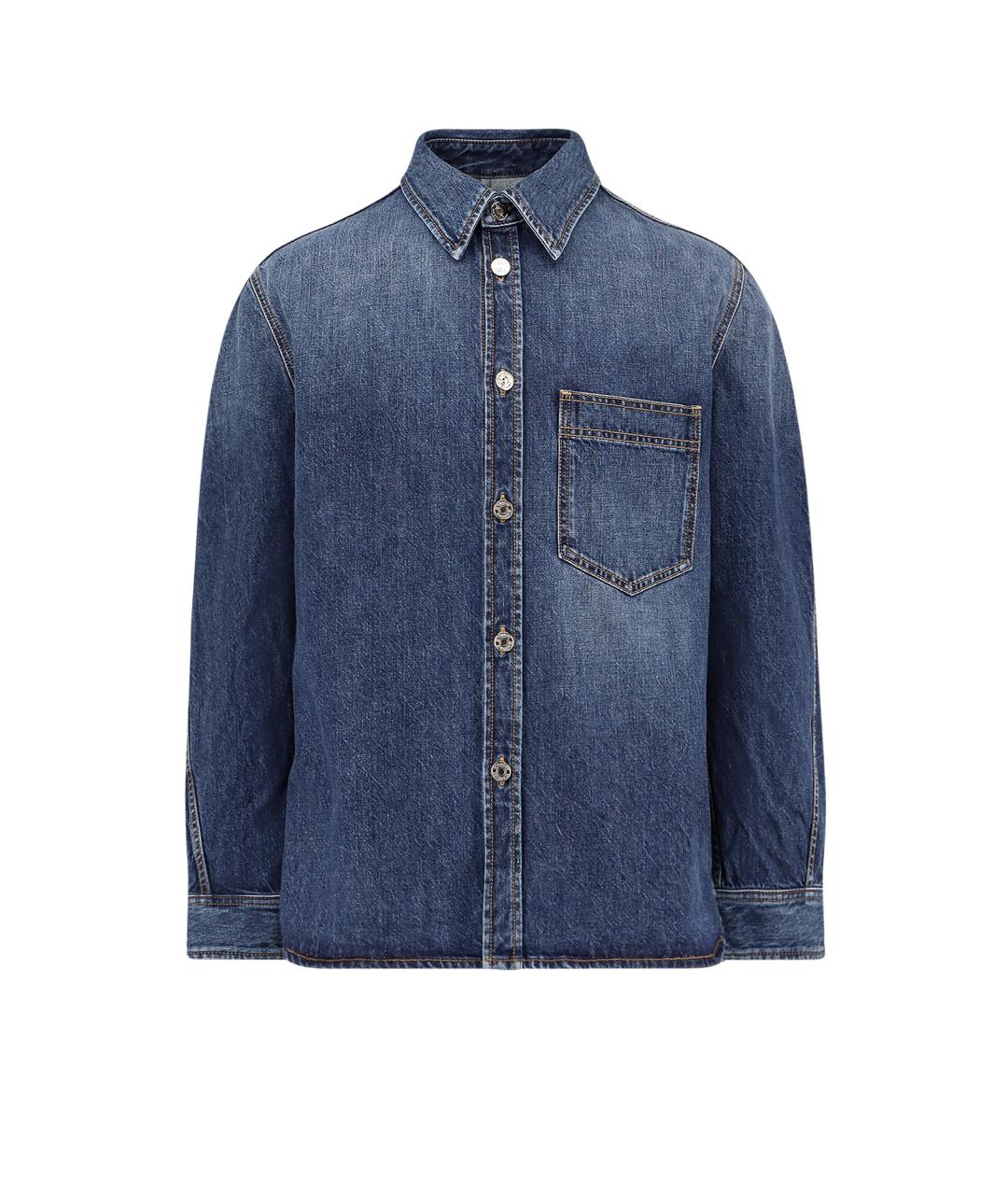 GIVENCHY Синяя хлопковая кэжуал рубашка, фото 2