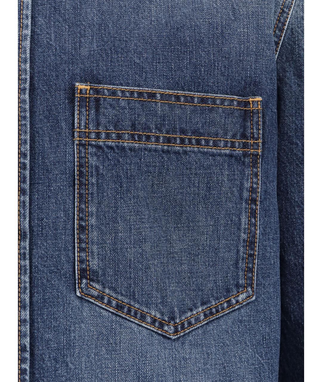 GIVENCHY Синяя хлопковая кэжуал рубашка, фото 6