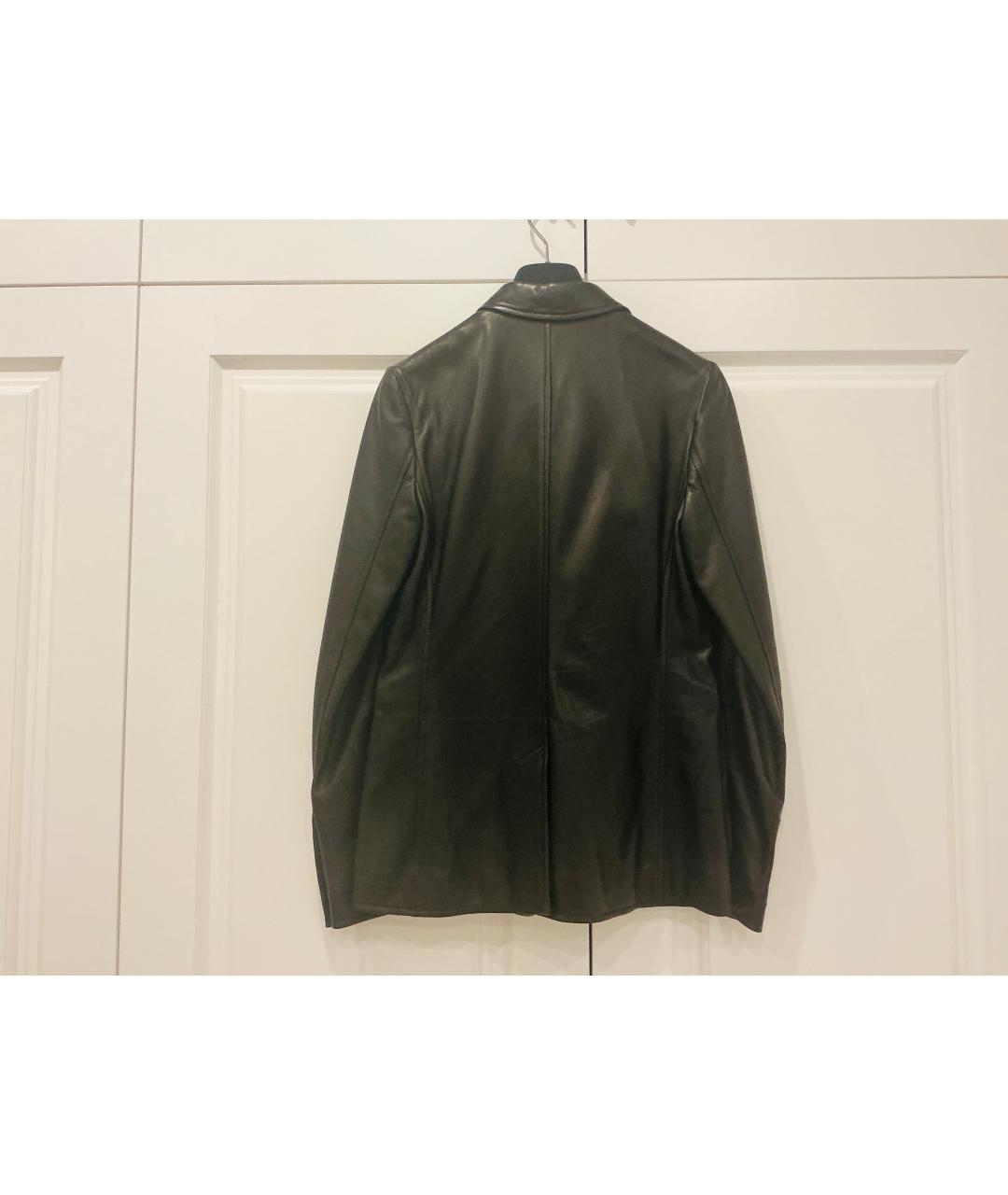 CHRISTIAN DIOR Черная кожаная куртка, фото 2