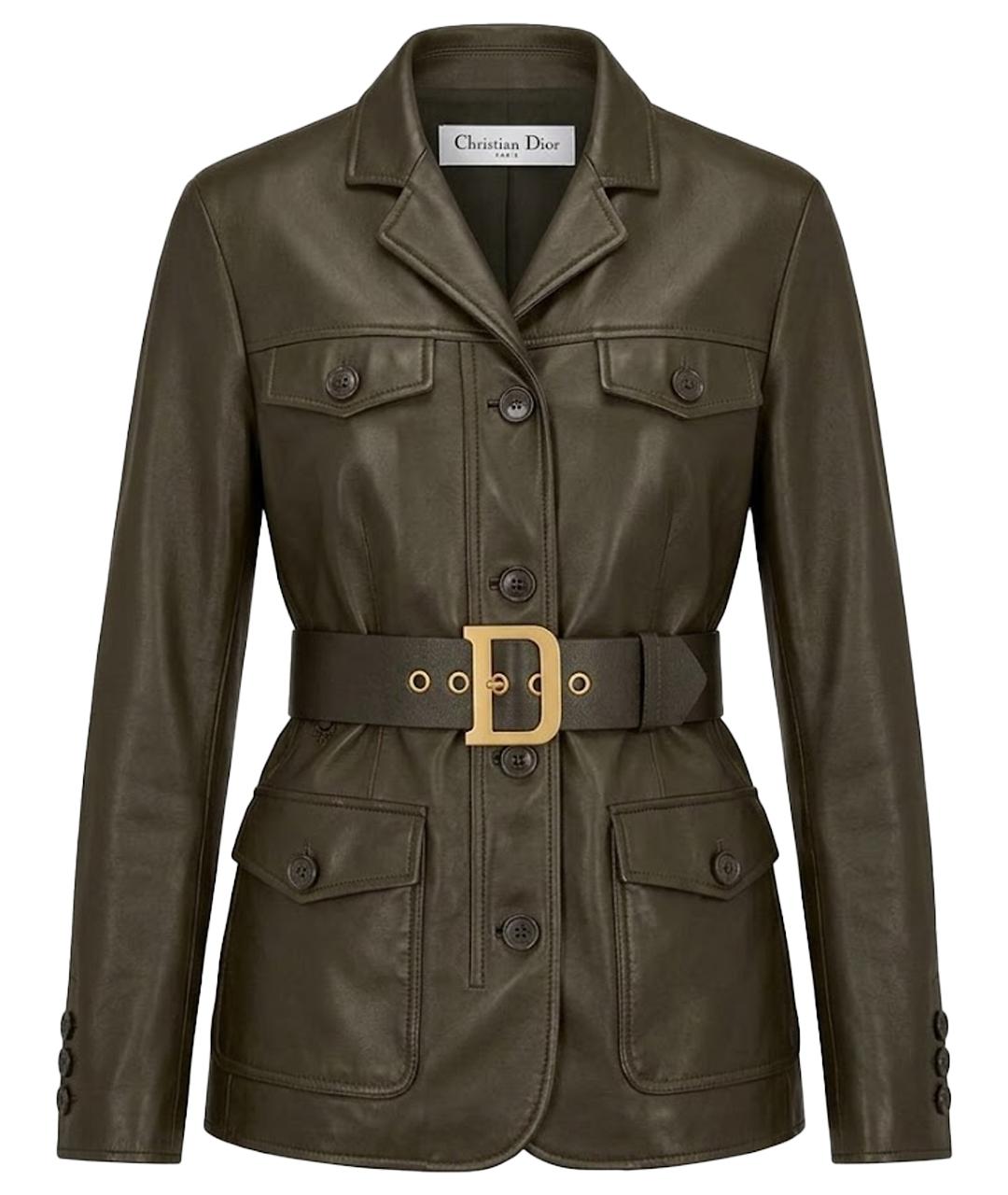 CHRISTIAN DIOR Черная кожаная куртка, фото 1