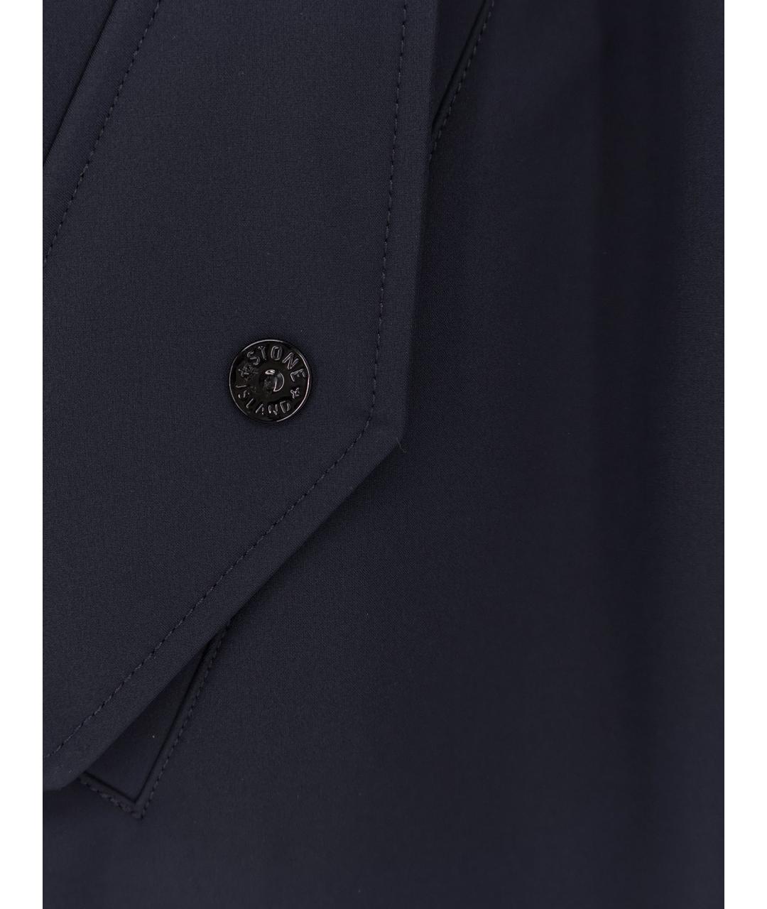 STONE ISLAND Синяя полиэстеровая куртка, фото 3