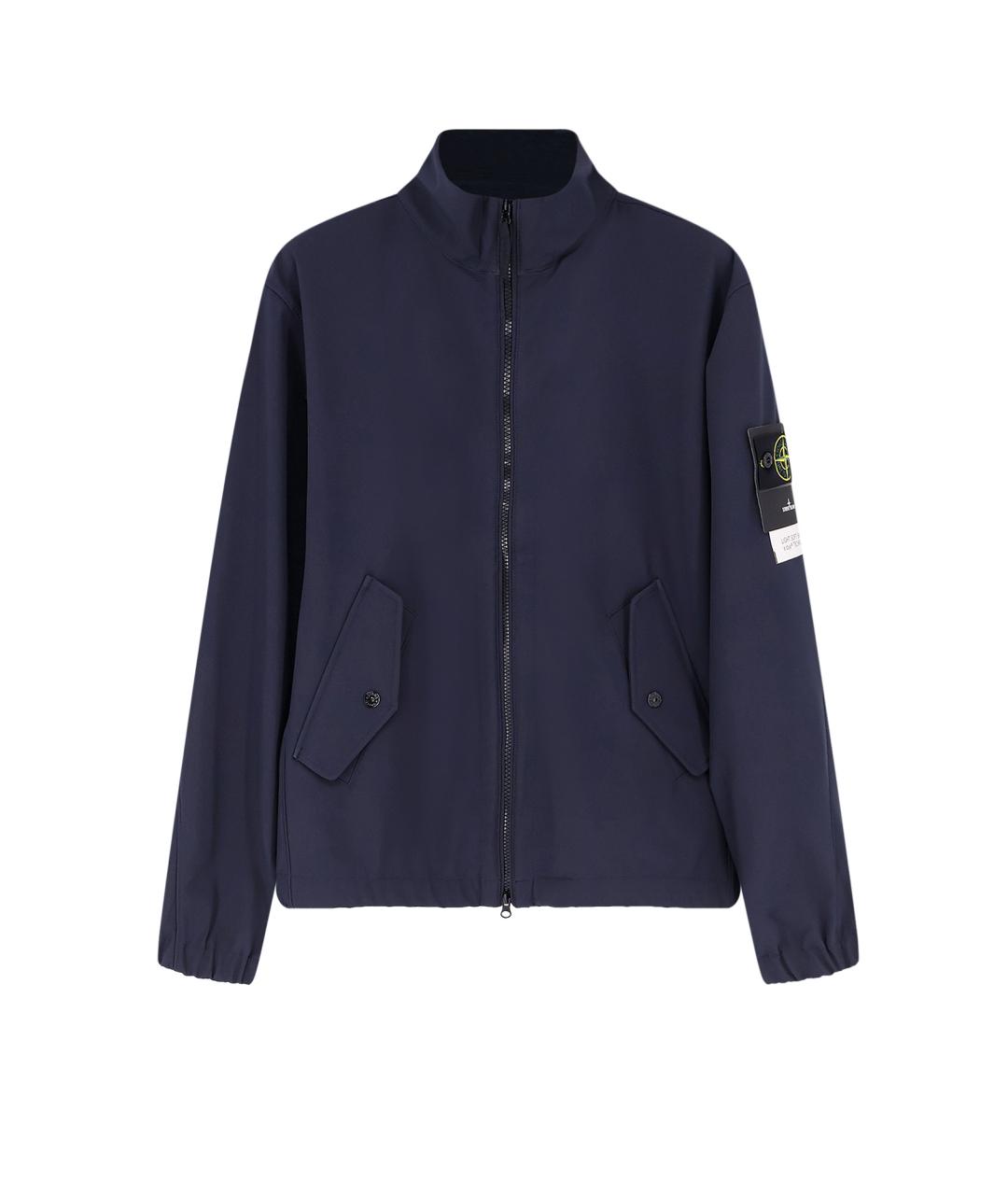 STONE ISLAND Синяя полиэстеровая куртка, фото 4