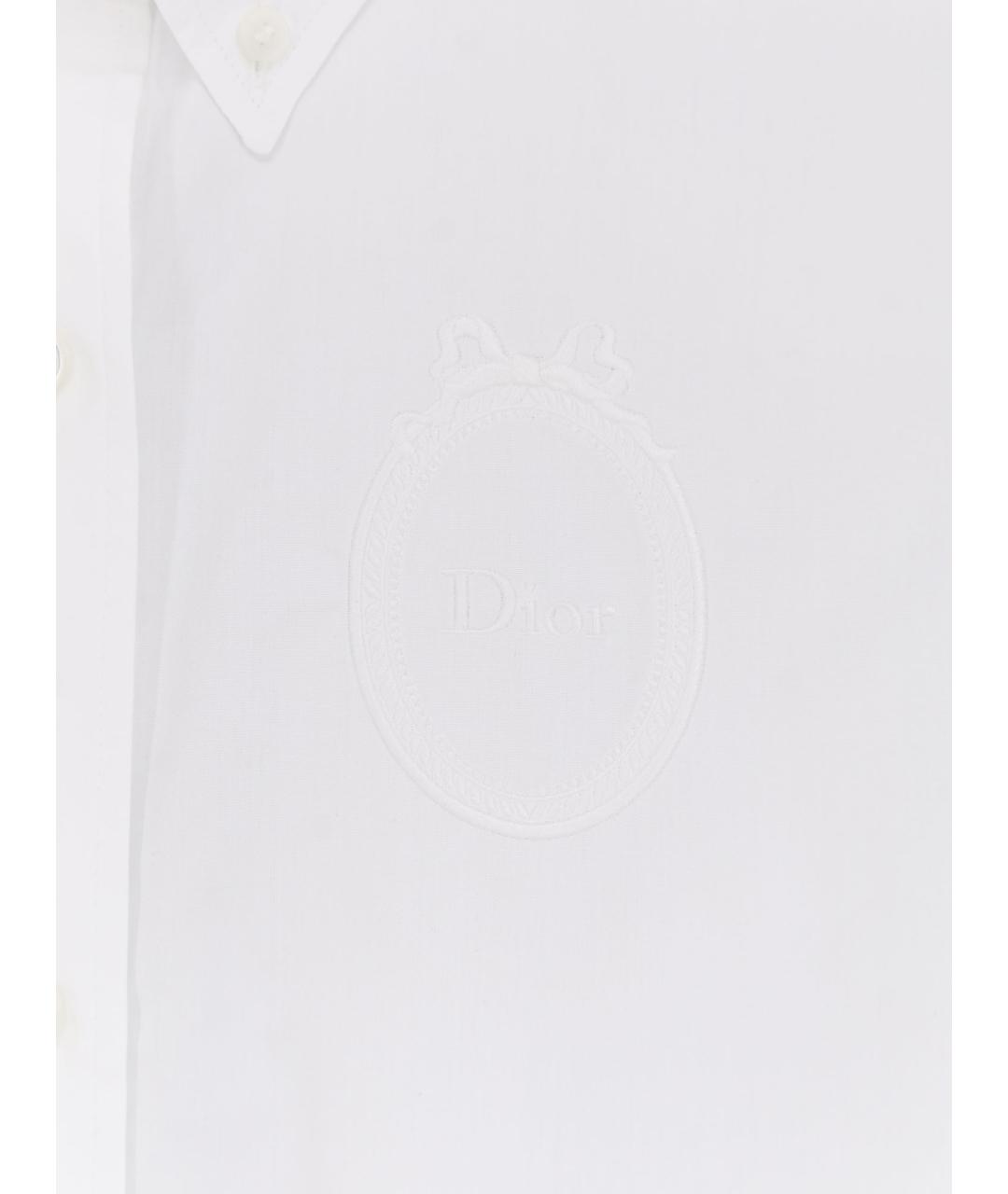 CHRISTIAN DIOR Белая хлопковая рубашка, фото 3