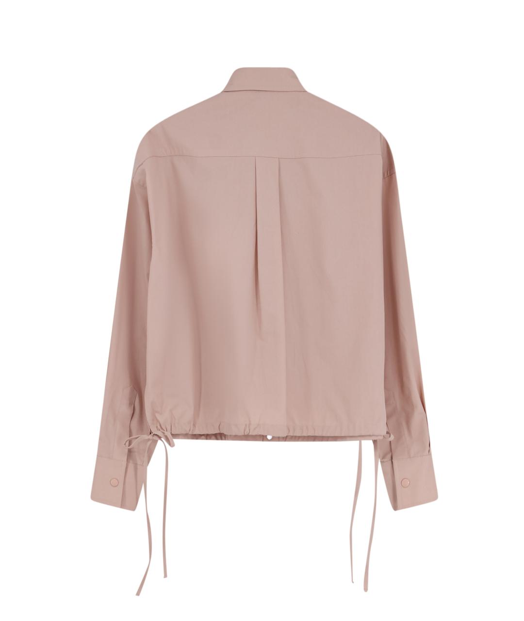 MONCLER Розовая хлопковая рубашка, фото 2