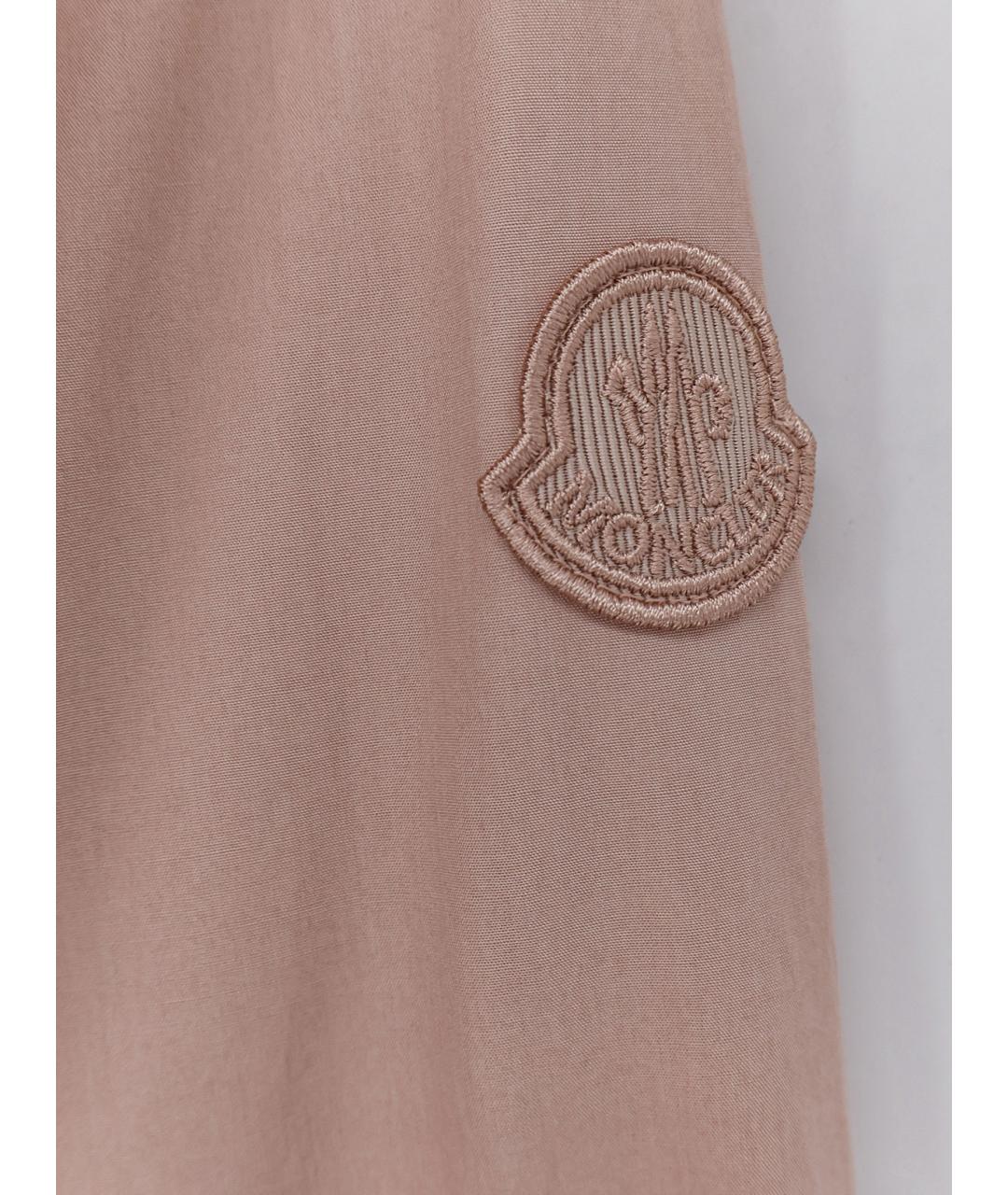 MONCLER Розовая хлопковая рубашка, фото 3