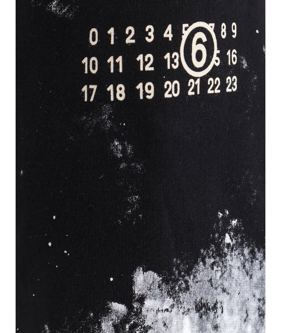 MM6 MAISON MARGIELA Черные хлопковые брюки широкие, фото 3