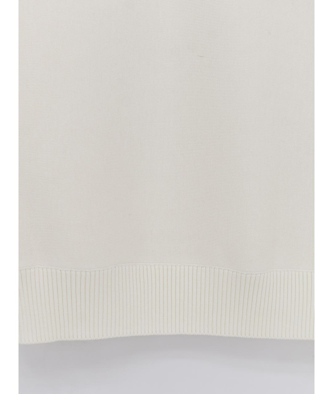 LORO PIANA Белый шелковый джемпер / свитер, фото 3