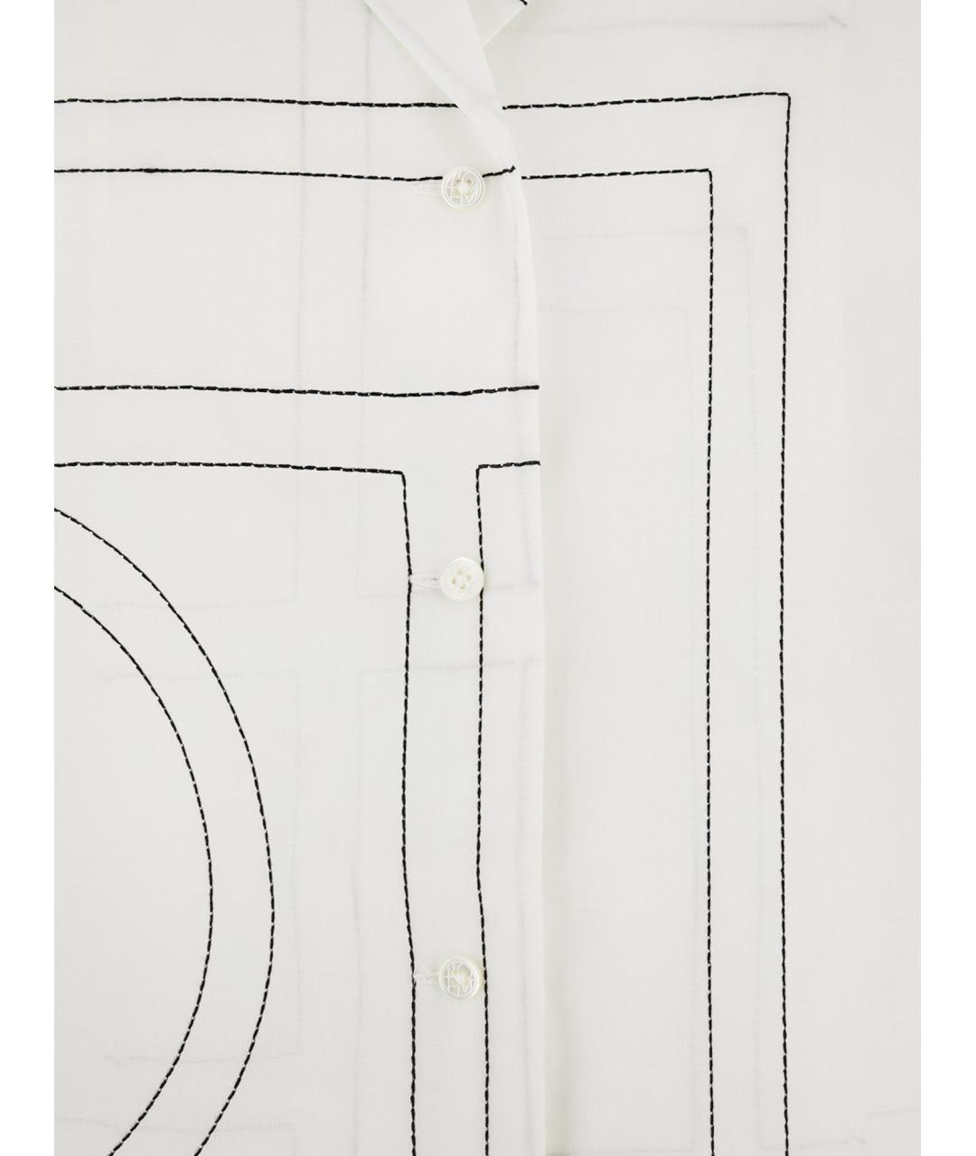 TOTEME Белая хлопковая рубашка, фото 3