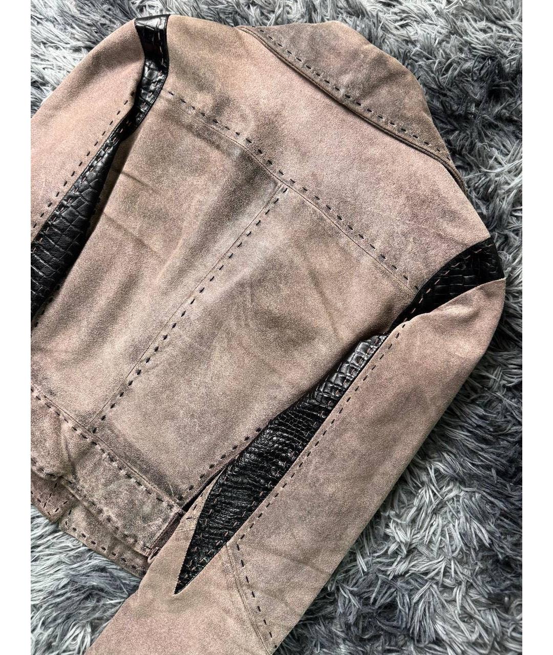 JUST CAVALLI Розовая кожаная куртка, фото 5