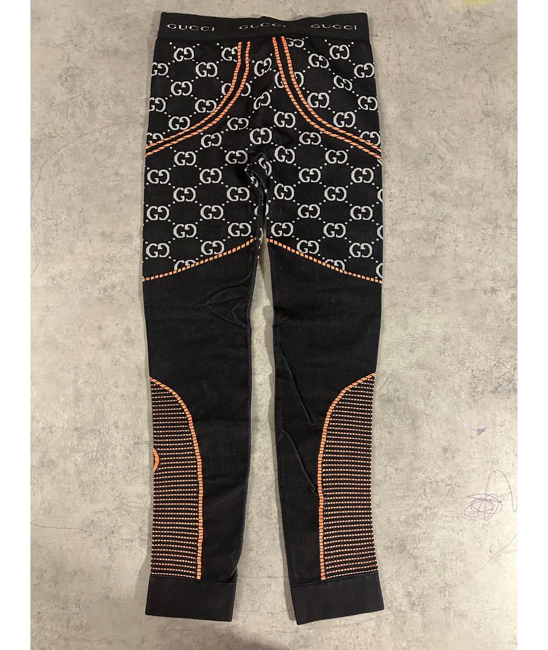 GUCCI Черные полиэстеровые спортивные брюки и шорты, фото 2