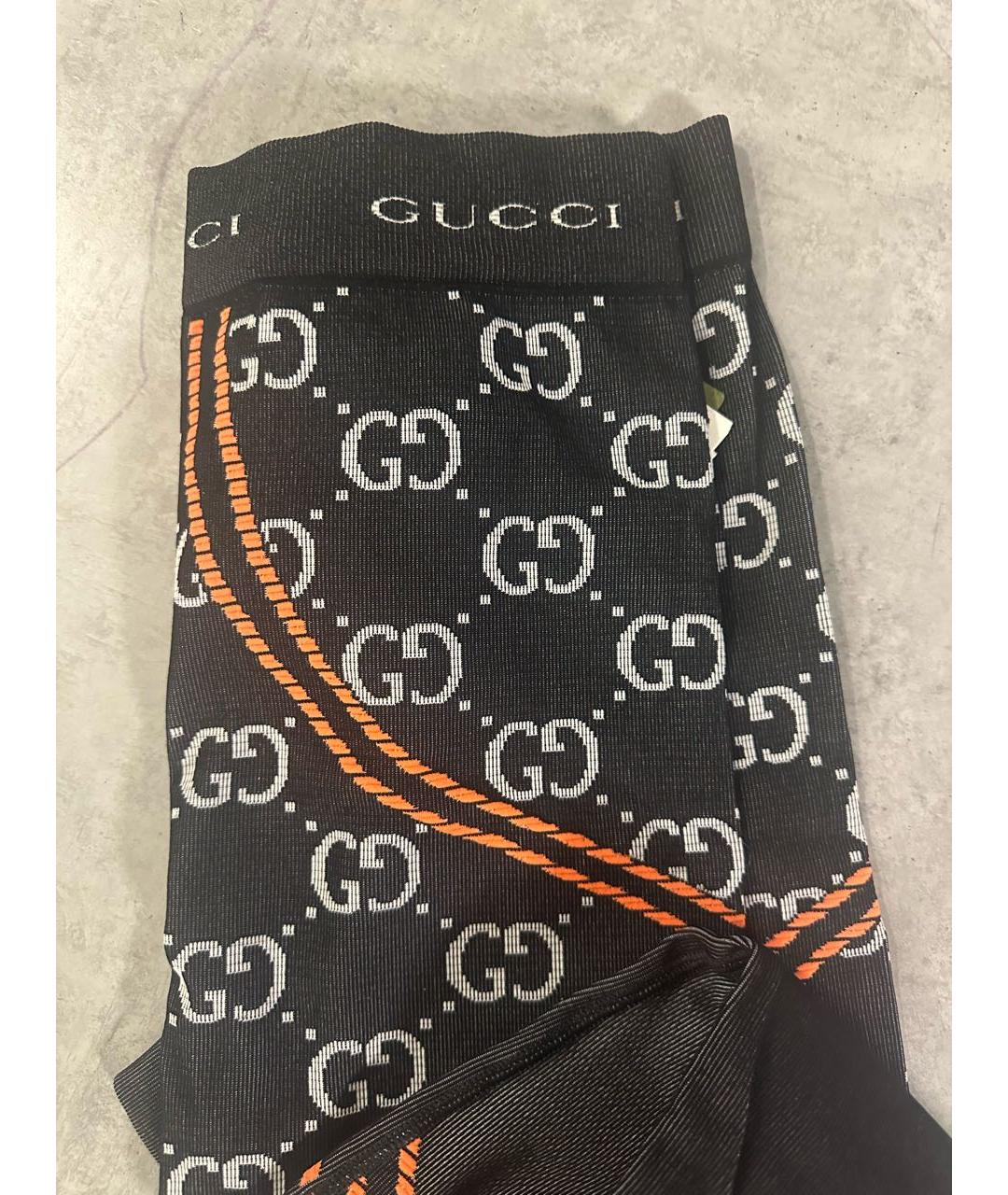 GUCCI Черные полиэстеровые спортивные брюки и шорты, фото 5