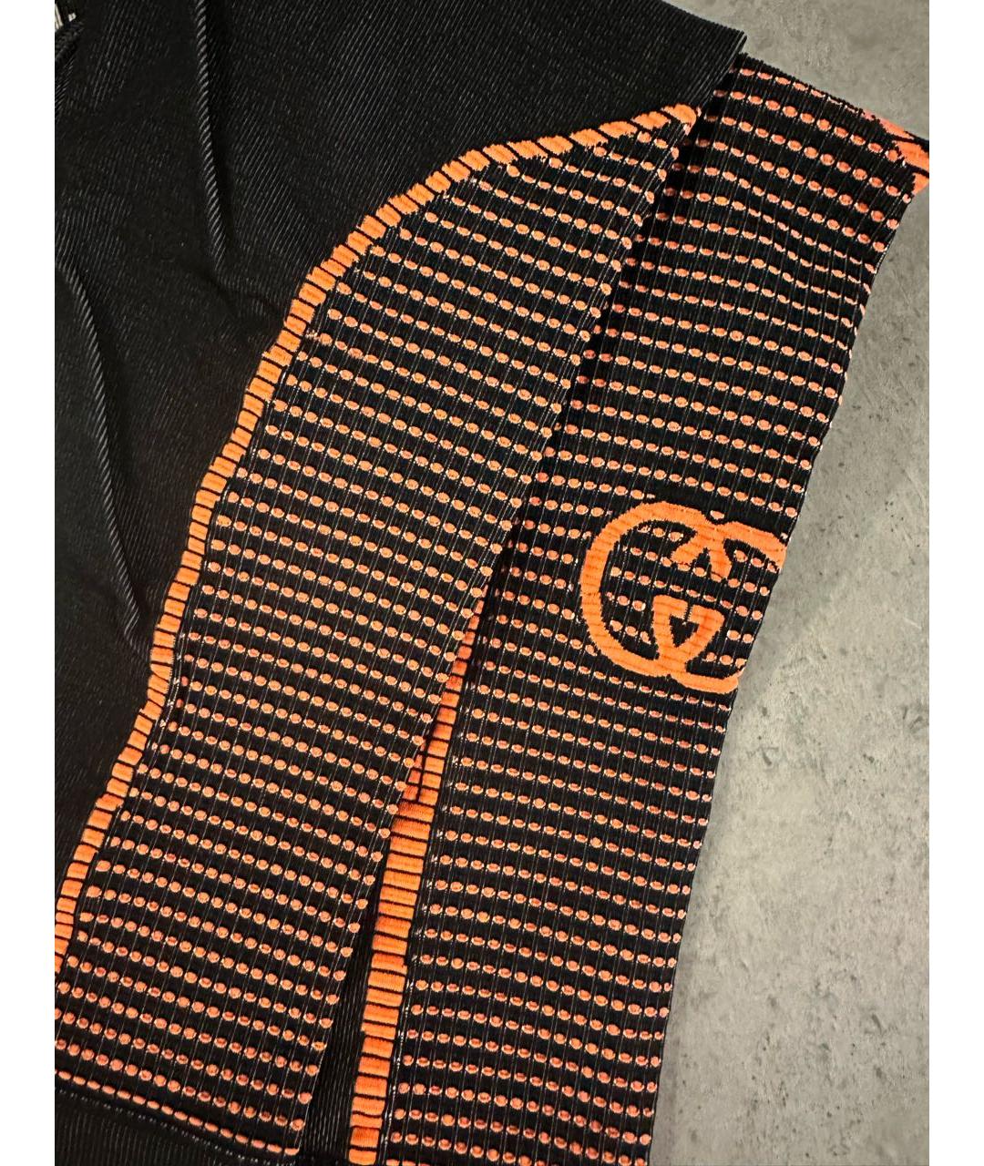 GUCCI Черные полиэстеровые спортивные брюки и шорты, фото 4