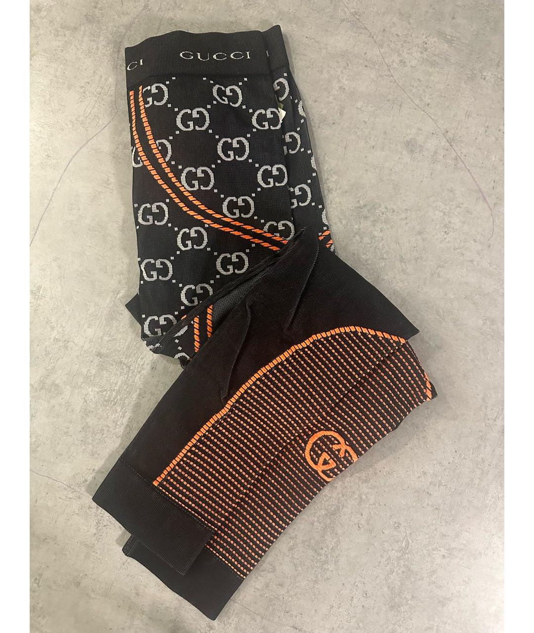 GUCCI Черные полиэстеровые спортивные брюки и шорты, фото 6