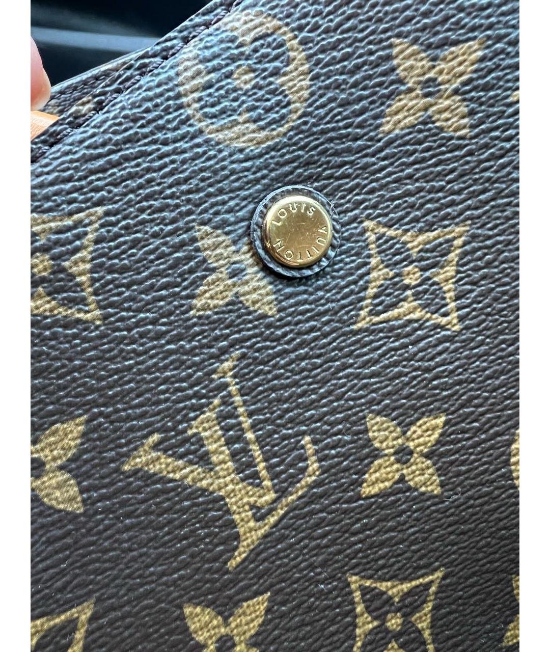 LOUIS VUITTON Коричневая сумка с короткими ручками, фото 7