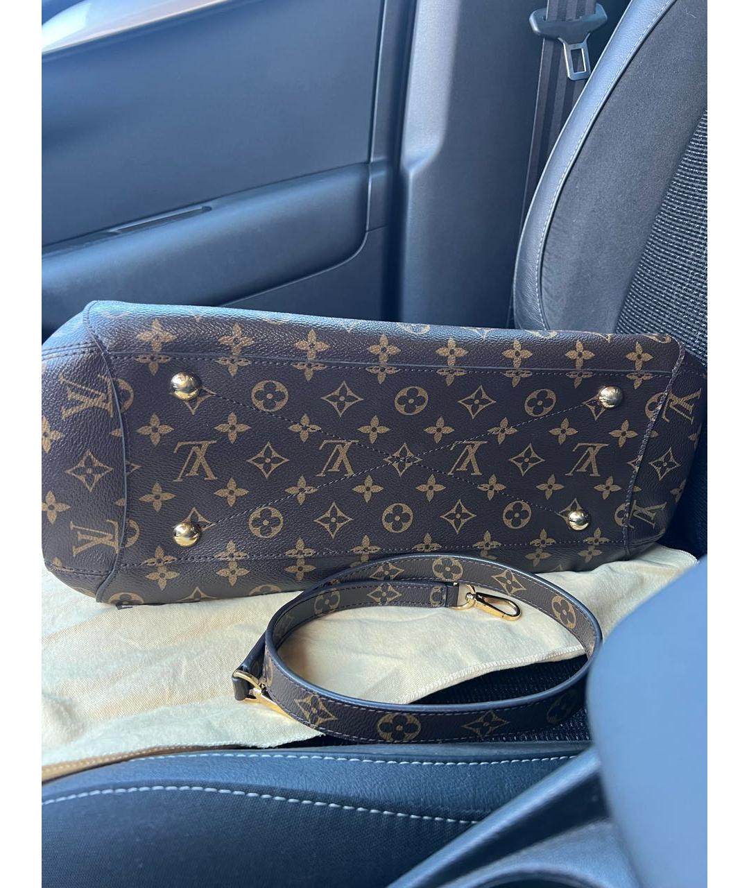 LOUIS VUITTON Коричневая сумка с короткими ручками, фото 4