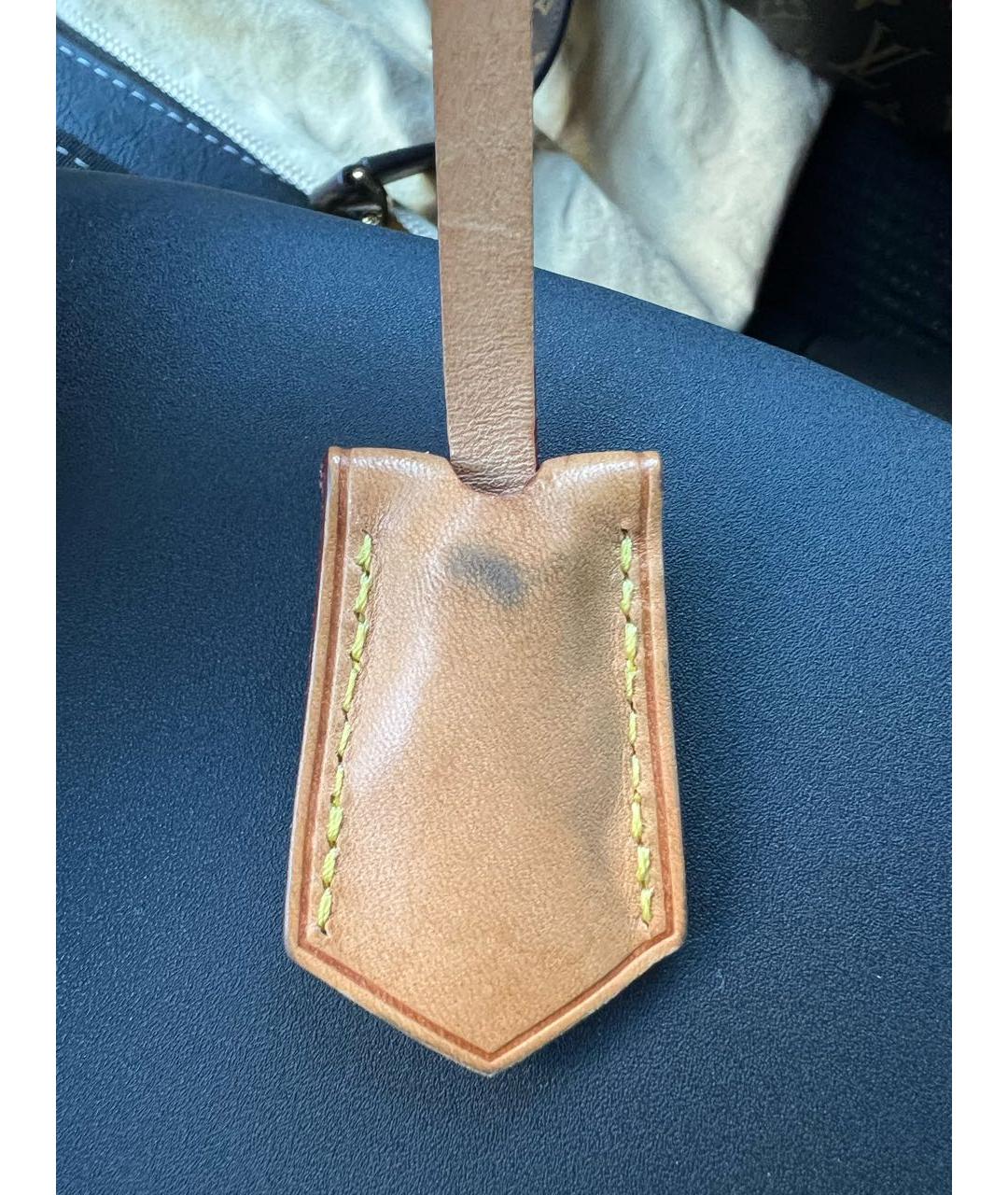 LOUIS VUITTON Коричневая сумка с короткими ручками, фото 6