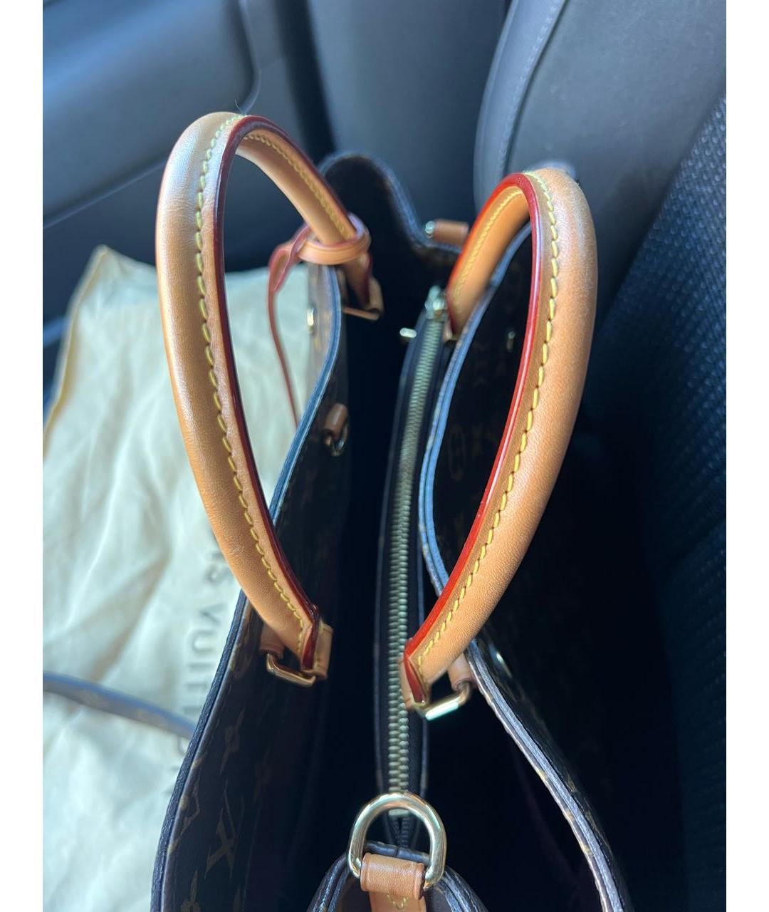 LOUIS VUITTON Коричневая сумка с короткими ручками, фото 8