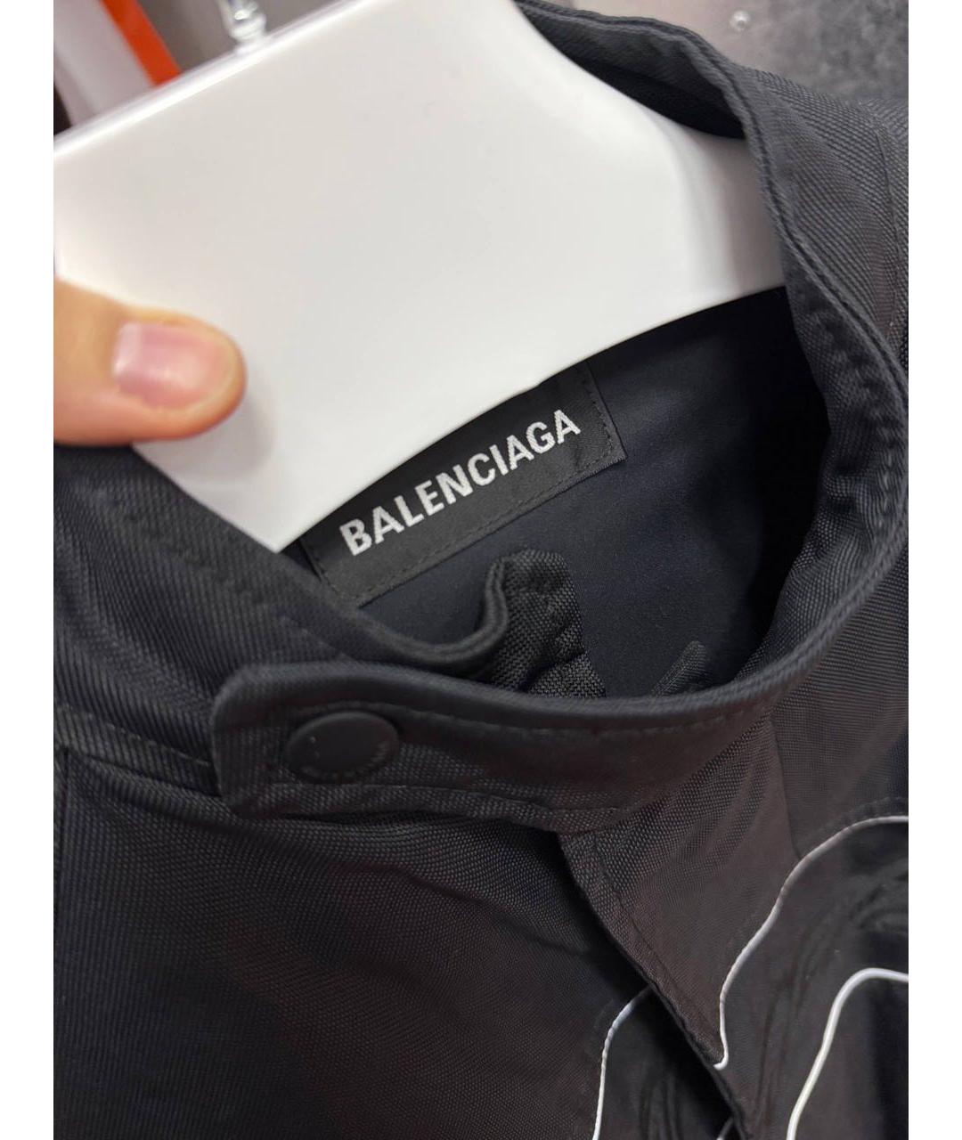 BALENCIAGA Черная синтетическая куртка, фото 3