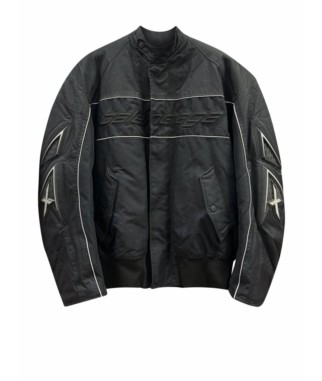 BALENCIAGA Черная синтетическая куртка, фото 1