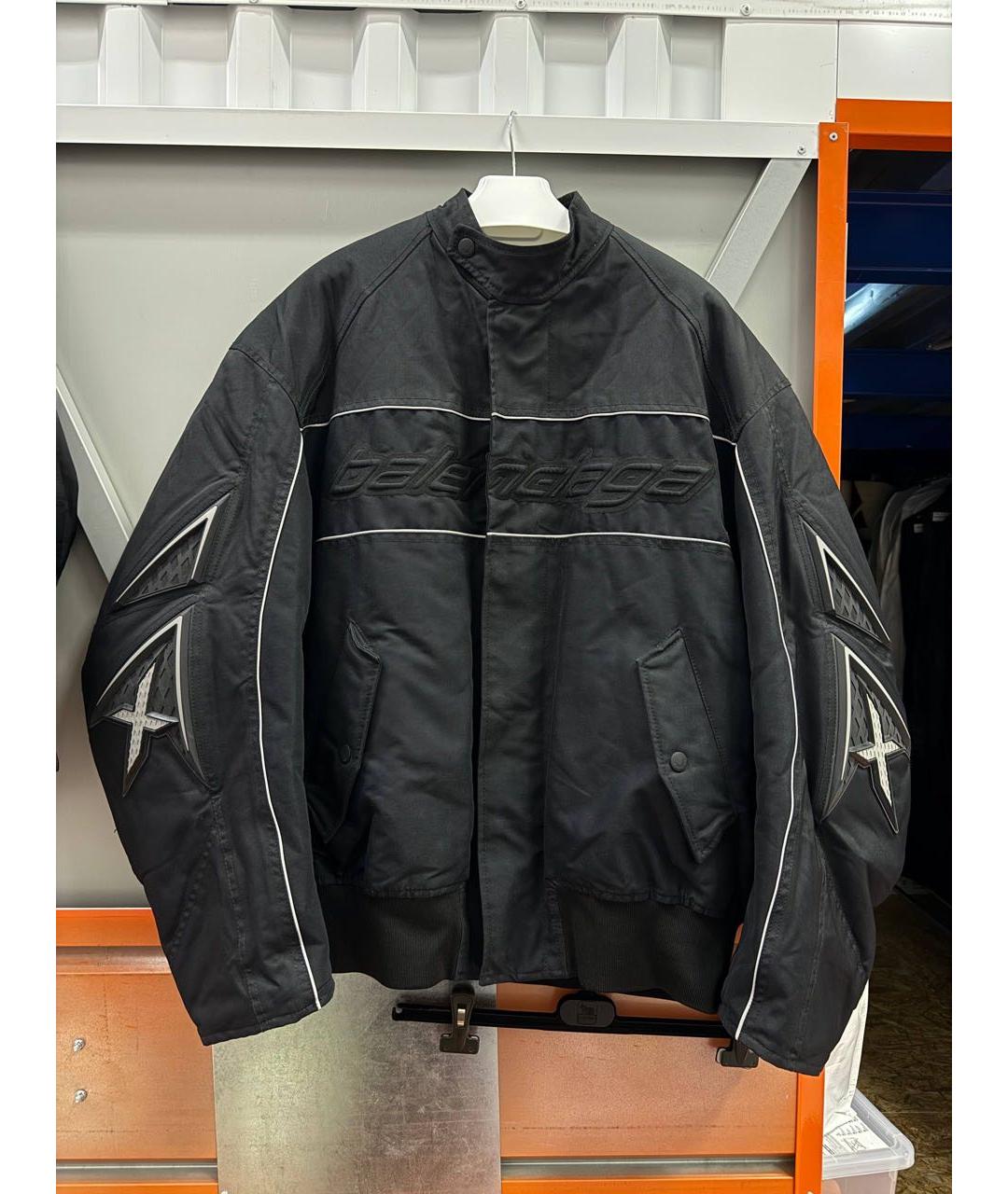 BALENCIAGA Черная синтетическая куртка, фото 5