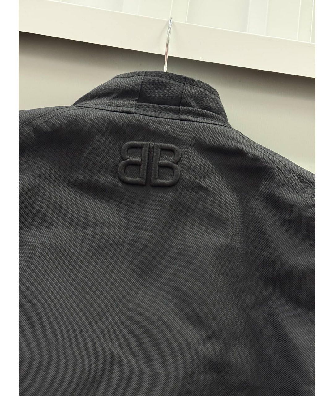 BALENCIAGA Черная синтетическая куртка, фото 4