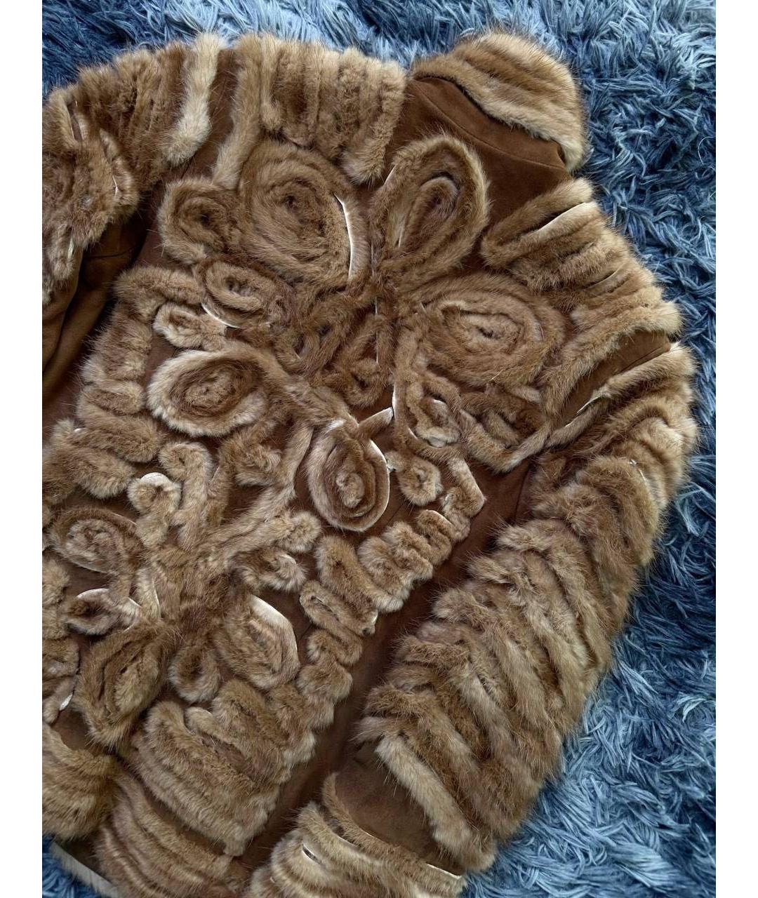 JUST CAVALLI Коричневая хлопковая куртка, фото 3