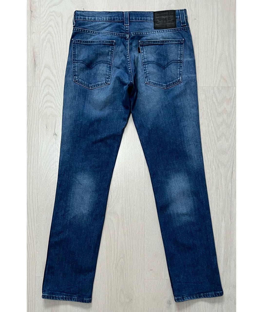 LEVI'S Синие хлопко-эластановые джинсы скинни, фото 2