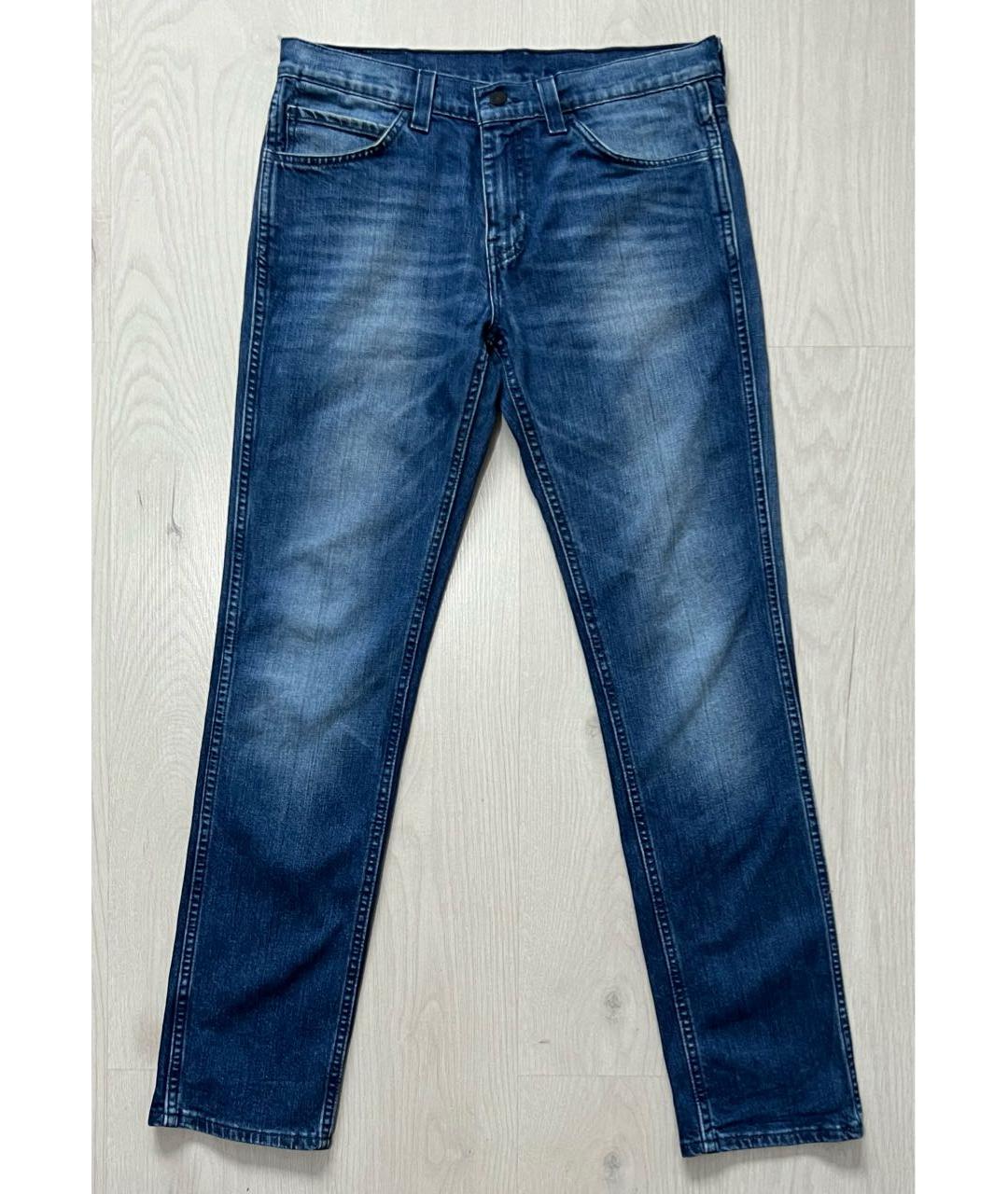 LEVI'S Синие хлопко-эластановые джинсы скинни, фото 8