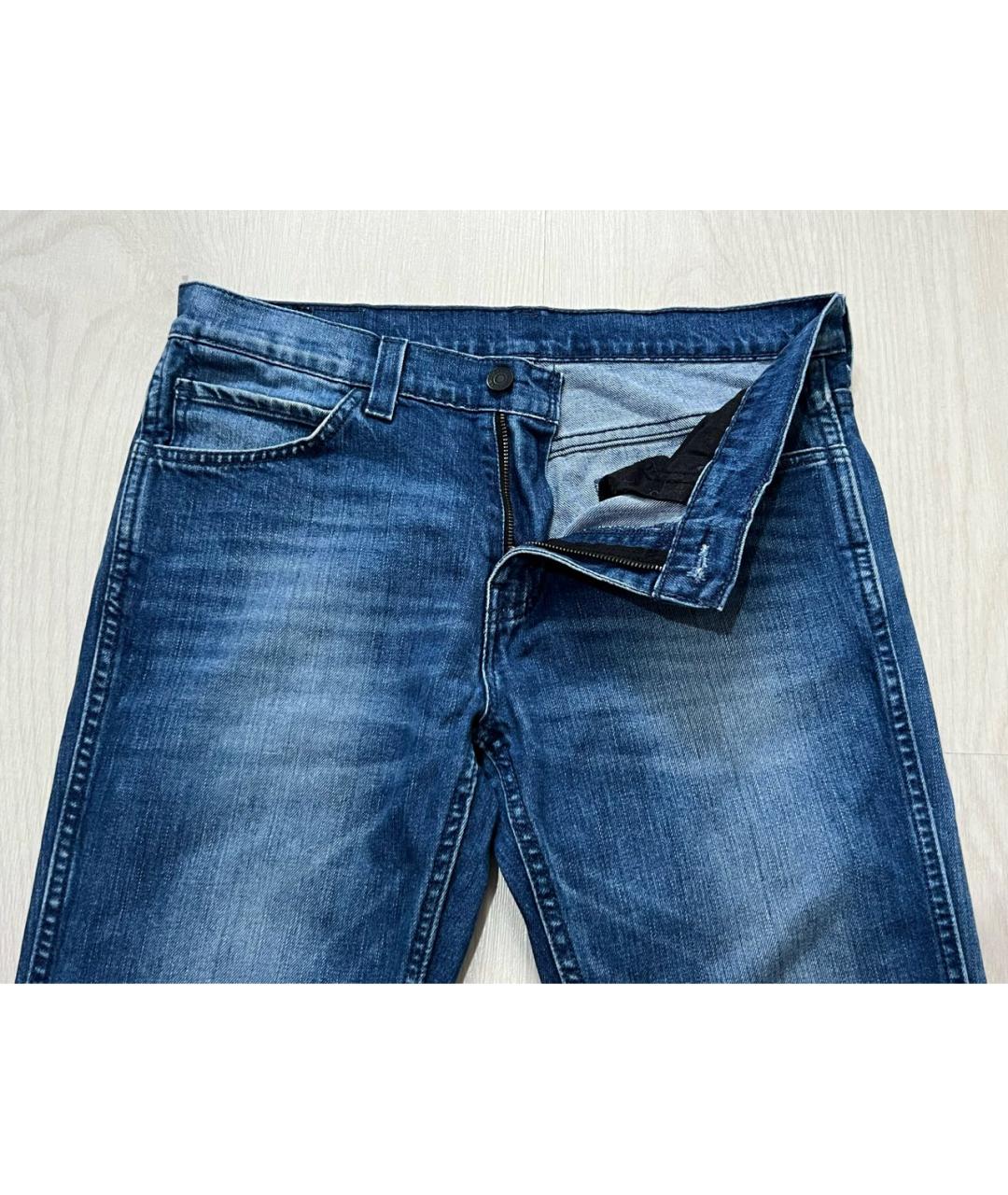 LEVI'S Синие хлопко-эластановые джинсы скинни, фото 4