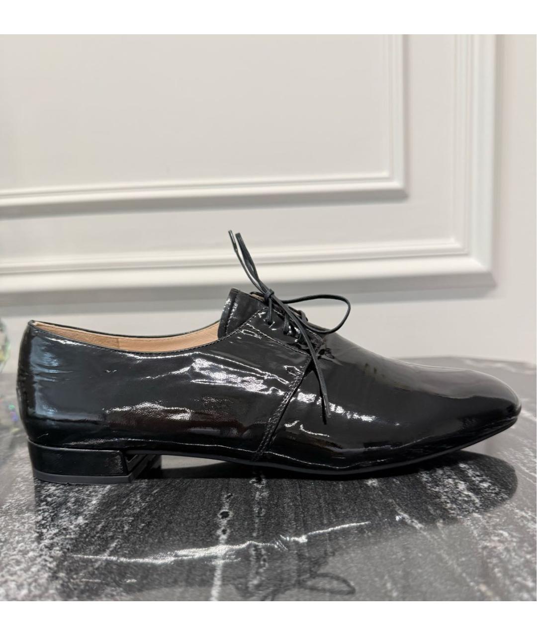 PRADA Черные лоферы из лакированной кожи, фото 6
